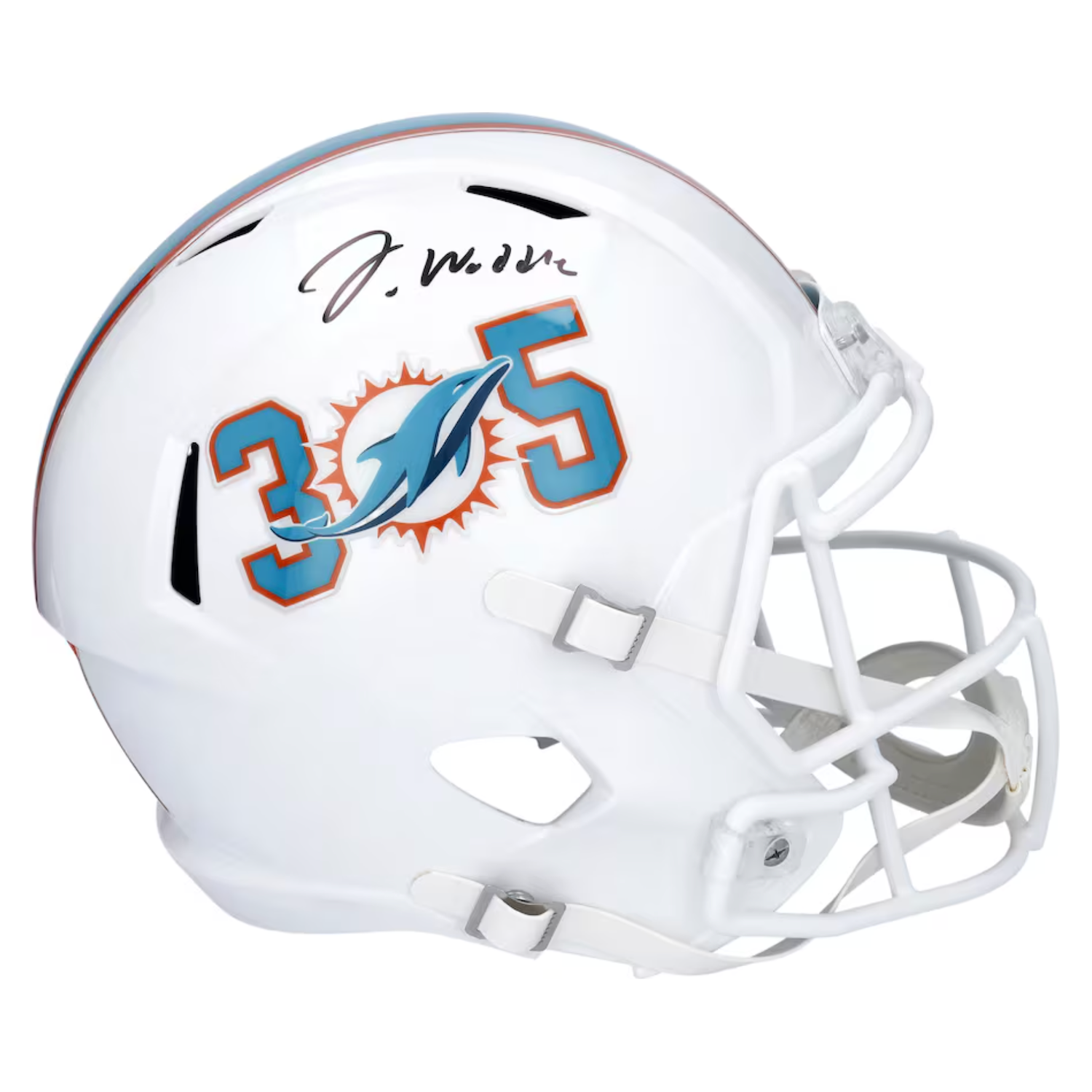 Jaylen Waddle Autographed Miami Dolphins '305' Full Size Speed Helmet Fanatics