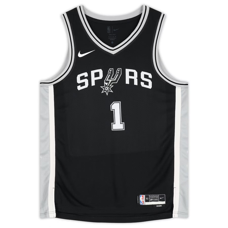 Victor Wembanyama Autographed San Antonio Spurs Icon Edition Black Jersey Fanatics