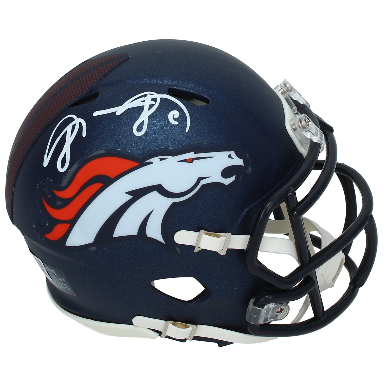Shannon Sharpe Autographed Denver Broncos 2024 Speed Mini Helmet Beckett