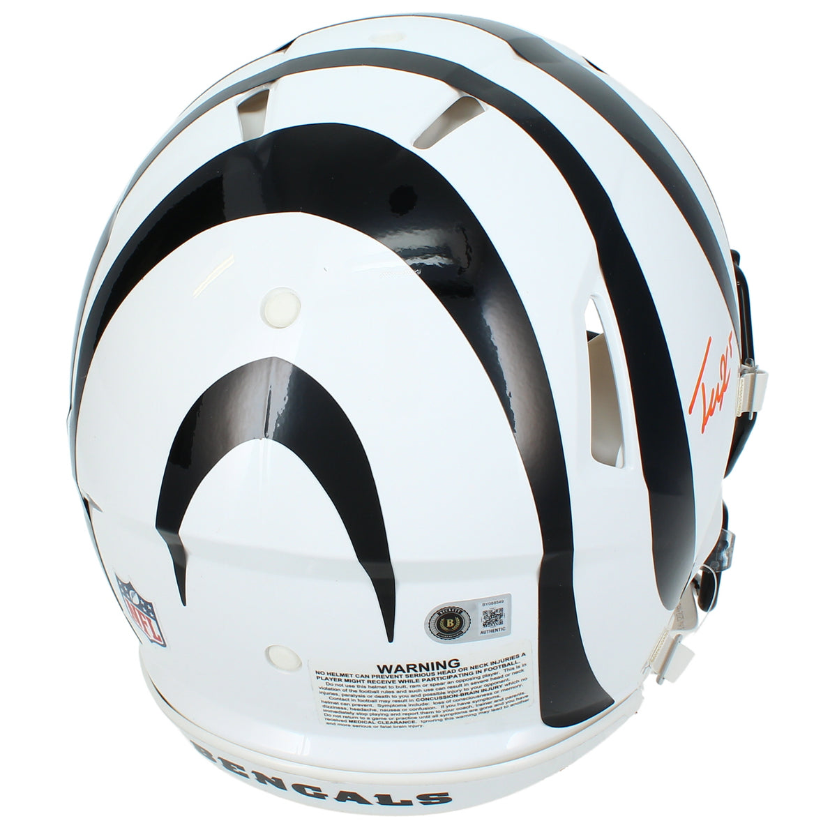 Tee Higgins Autographed Cincinnati Bengals 2022 White Alternate Speed Authentic Helmet Beckett