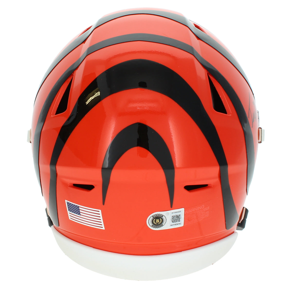 Tee Higgins Autographed Cincinnati Bengals Speedflex Midi Helmet Beckett