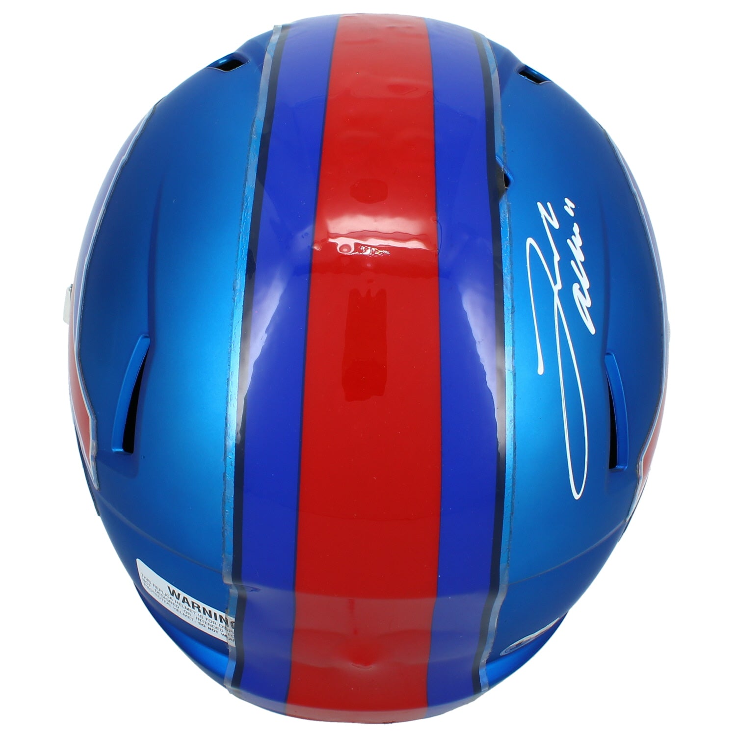 Josh Allen Autographed Buffalo Bills Custom Blaze Style Speed Full Size Helmet Beckett