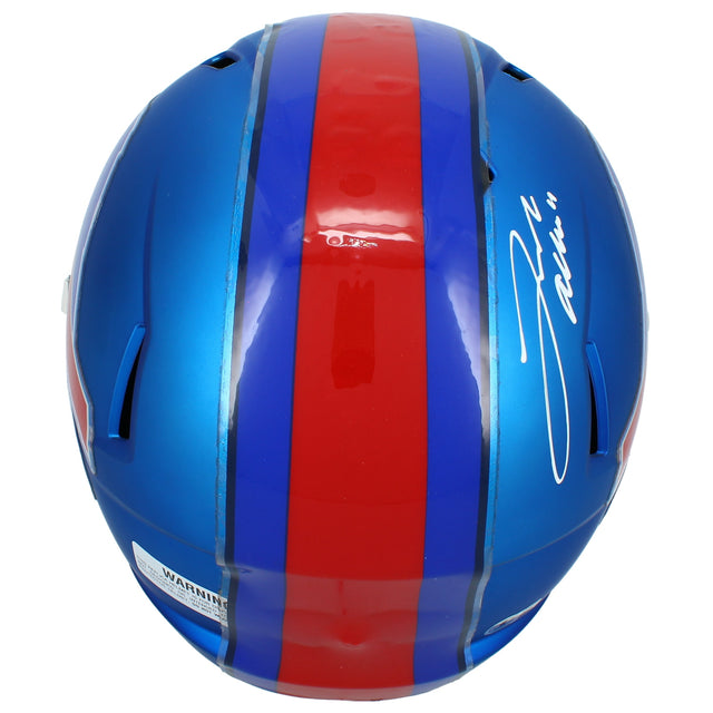Josh Allen Autographed Buffalo Bills Custom Blaze Style Speed Full Size Helmet Beckett