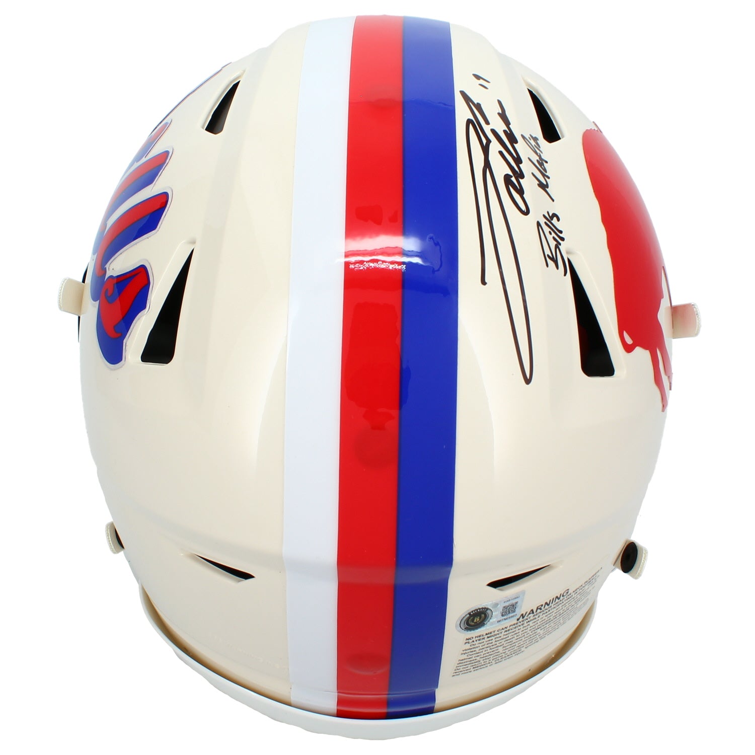 Josh Allen Autographed/Inscribed "BILLS MAFIA" Buffalo Bills RETRO Speedflex Authentic Helmet Beckett Witnessed
