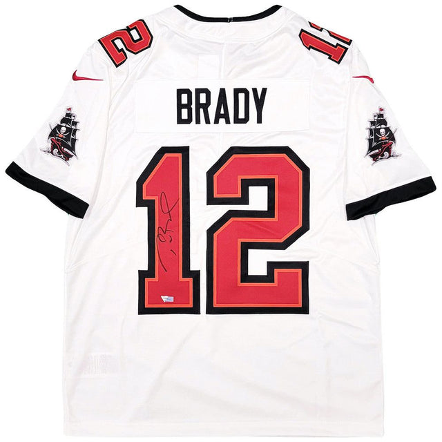 TOM BRADY Autographed Tampa Bay Buccaneers White Nike Limited Jersey FANATICS