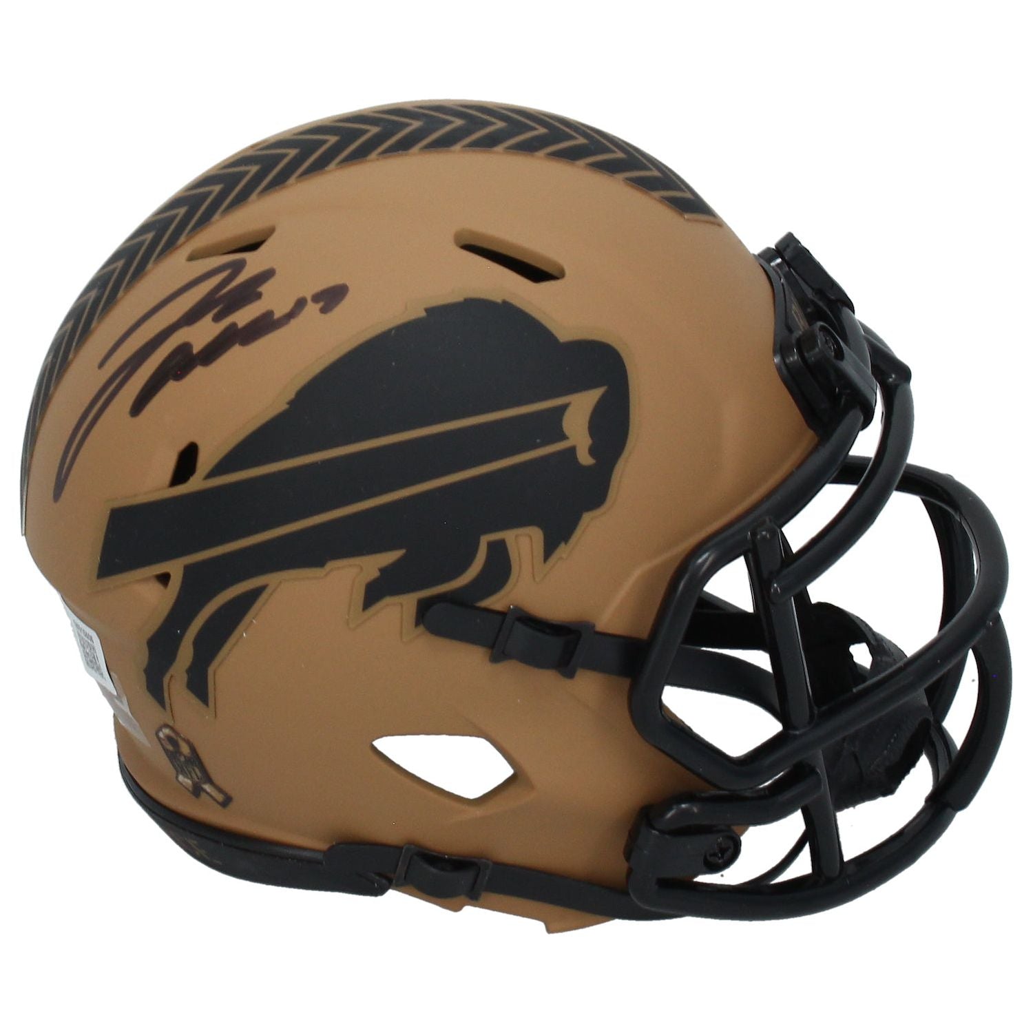 Josh Allen Autographed (Black Ink) Buffalo Bills STS Mini Speed Helmet Beckett
