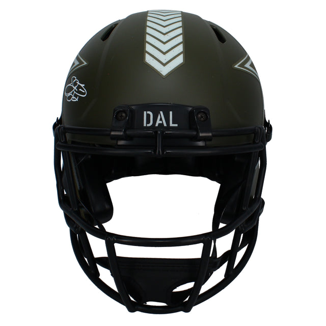 Emmitt Smith Autographed Cowboys Speed 2022 STS Authentic Speed Helmet Beckett