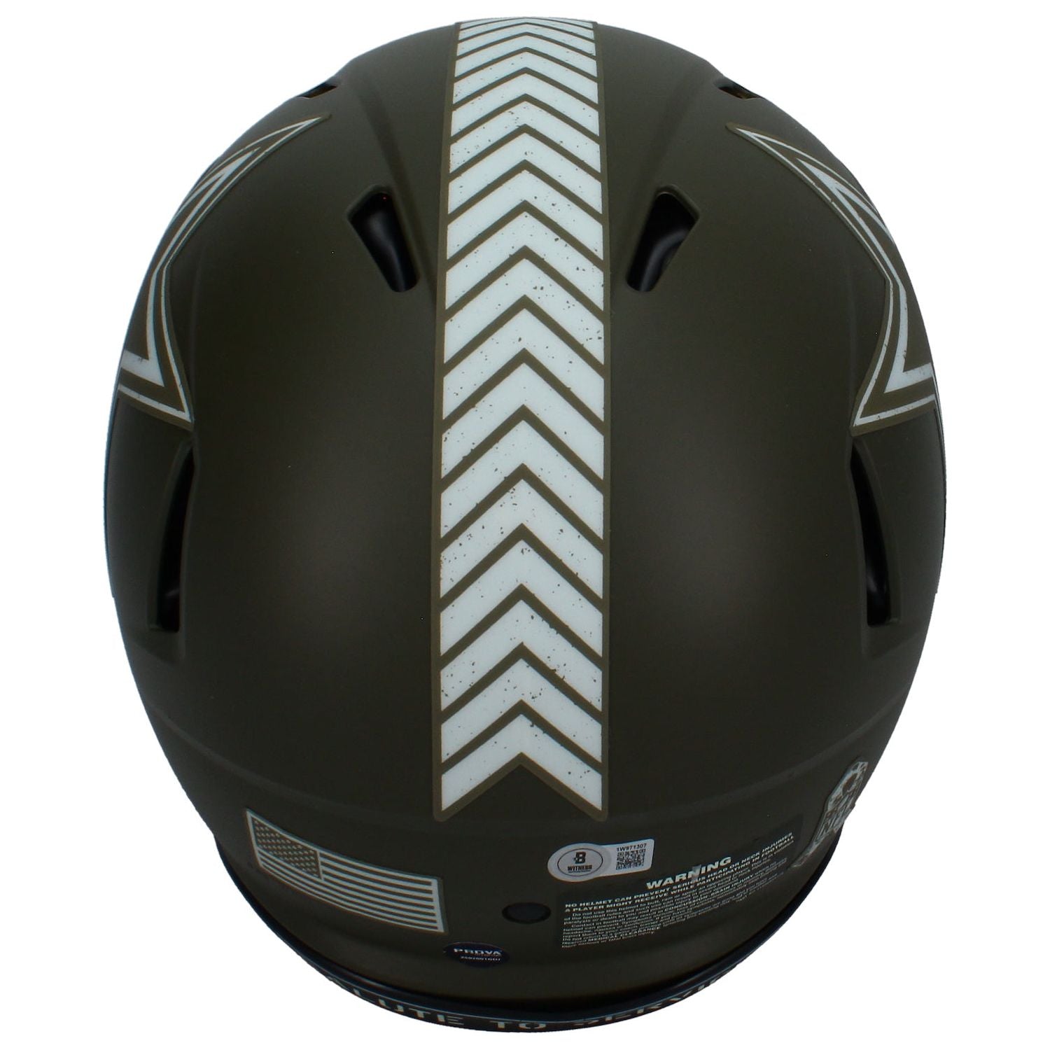 Emmitt Smith Autographed Cowboys Speed 2022 STS Authentic Speed Helmet Beckett