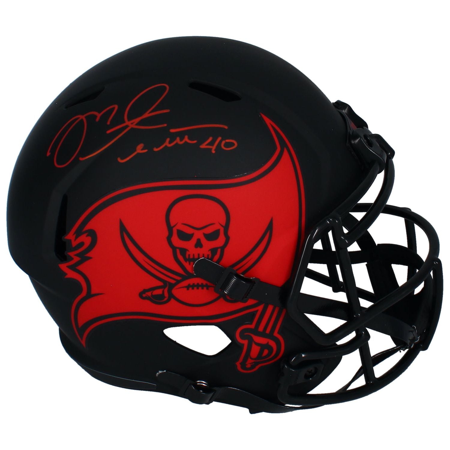 Mike Alstott Autographed Tampa Bay Buccaneers Eclipse Full Size Helmet Fanatics