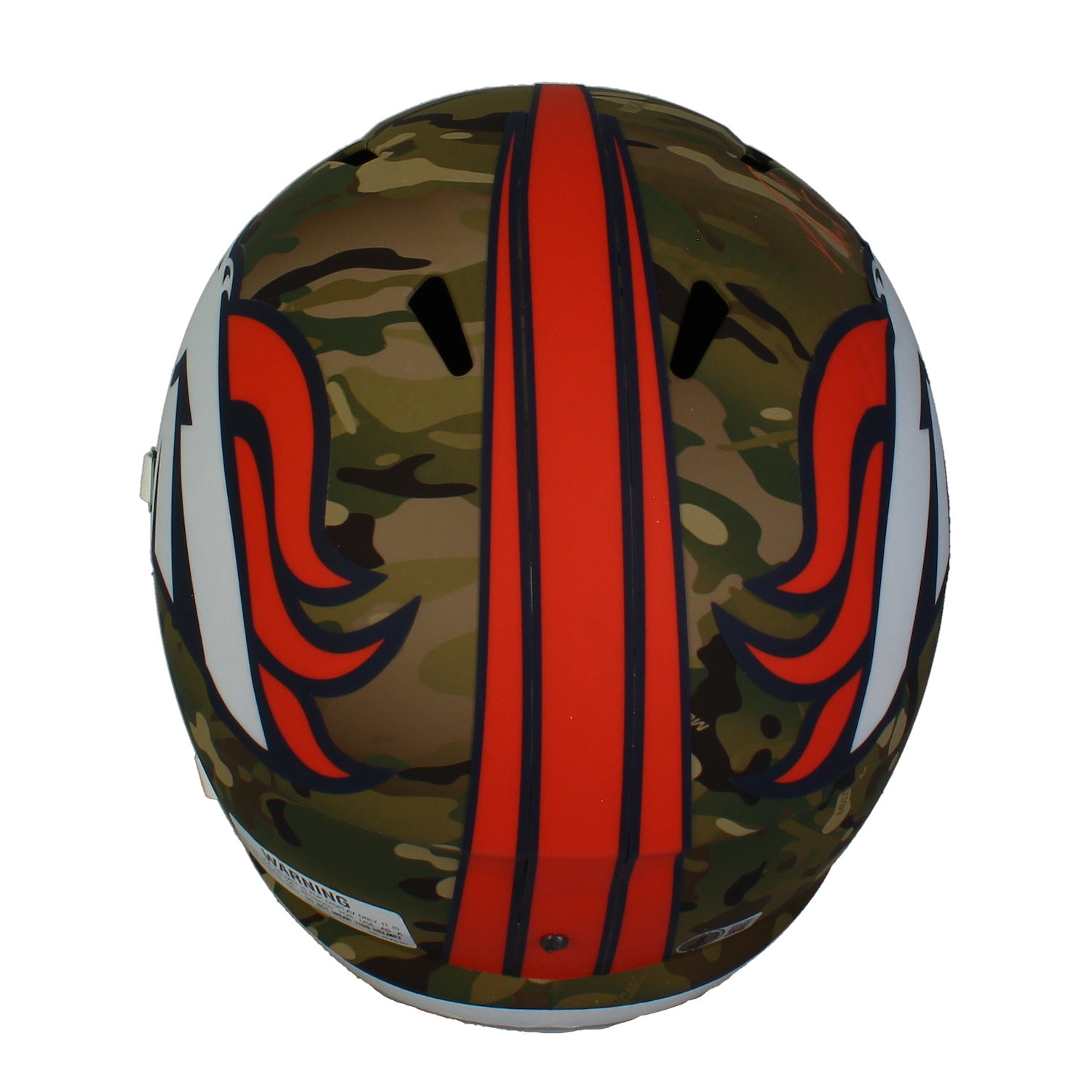Troy Franklin Autographed Broncos Camo Full Size Speed Helmet Beckett