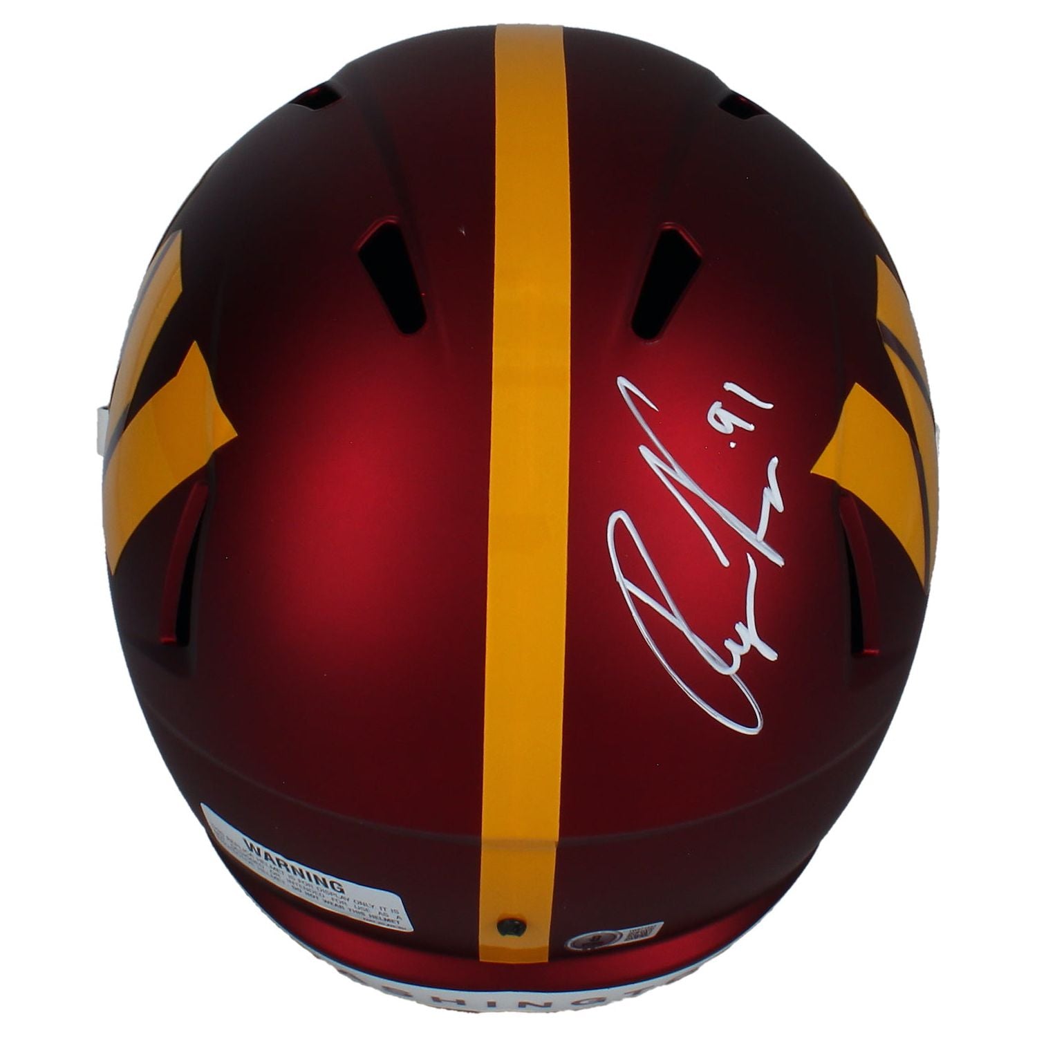 Ryan Kerrigan Autographed Washington Commanders Full Size Speed Helmet Beckett