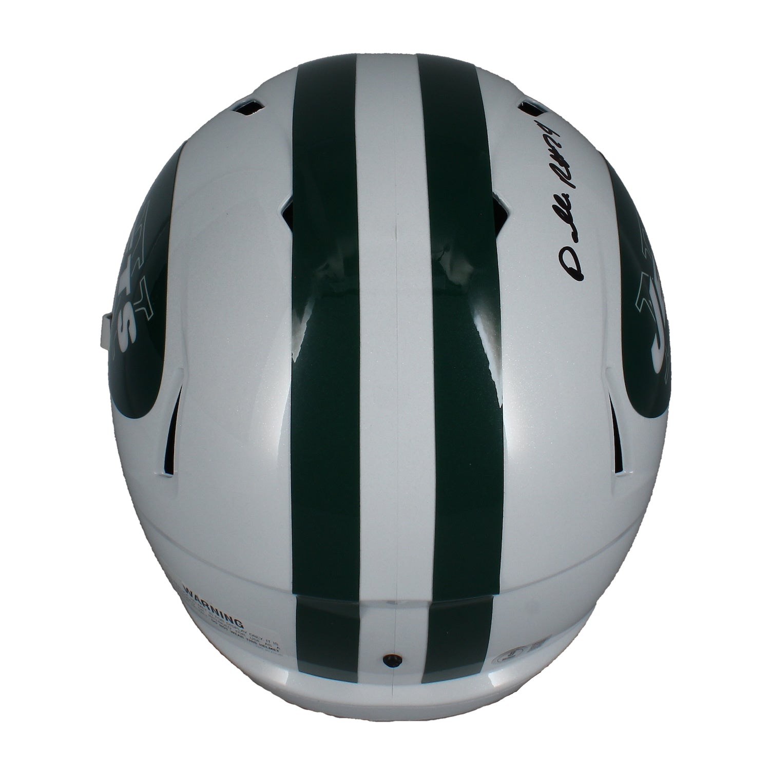 Darrelle Revis Autographed New York Jets 1998-2019 TB Full Size Helmet Beckett