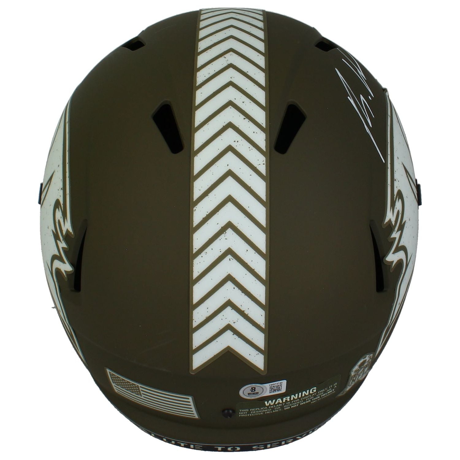 Rachaad White Autographed Buccaneers STS Full Size Speed Helmet Beckett