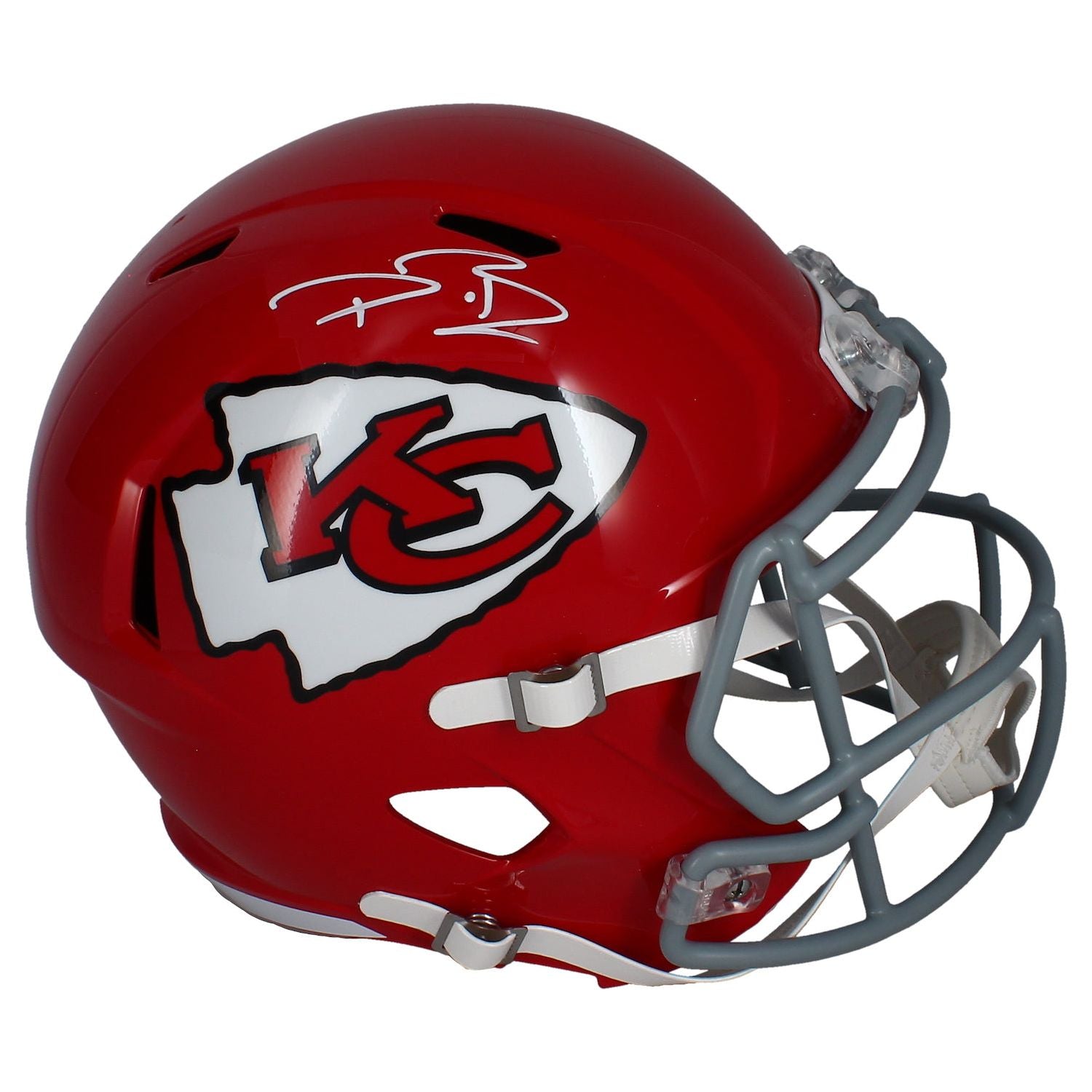 Dwayne Bowe Autographed Chiefs Throwback Full Size Speed Helmet Beckett