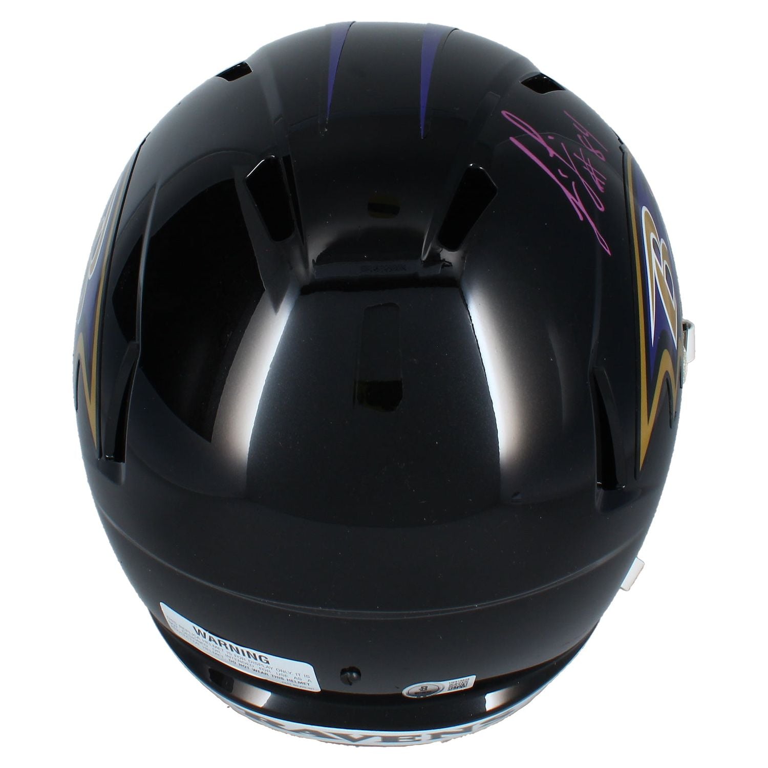 Jermaine Lewis Autographed Baltimore Ravens Speed Full Size Helmet Beckett