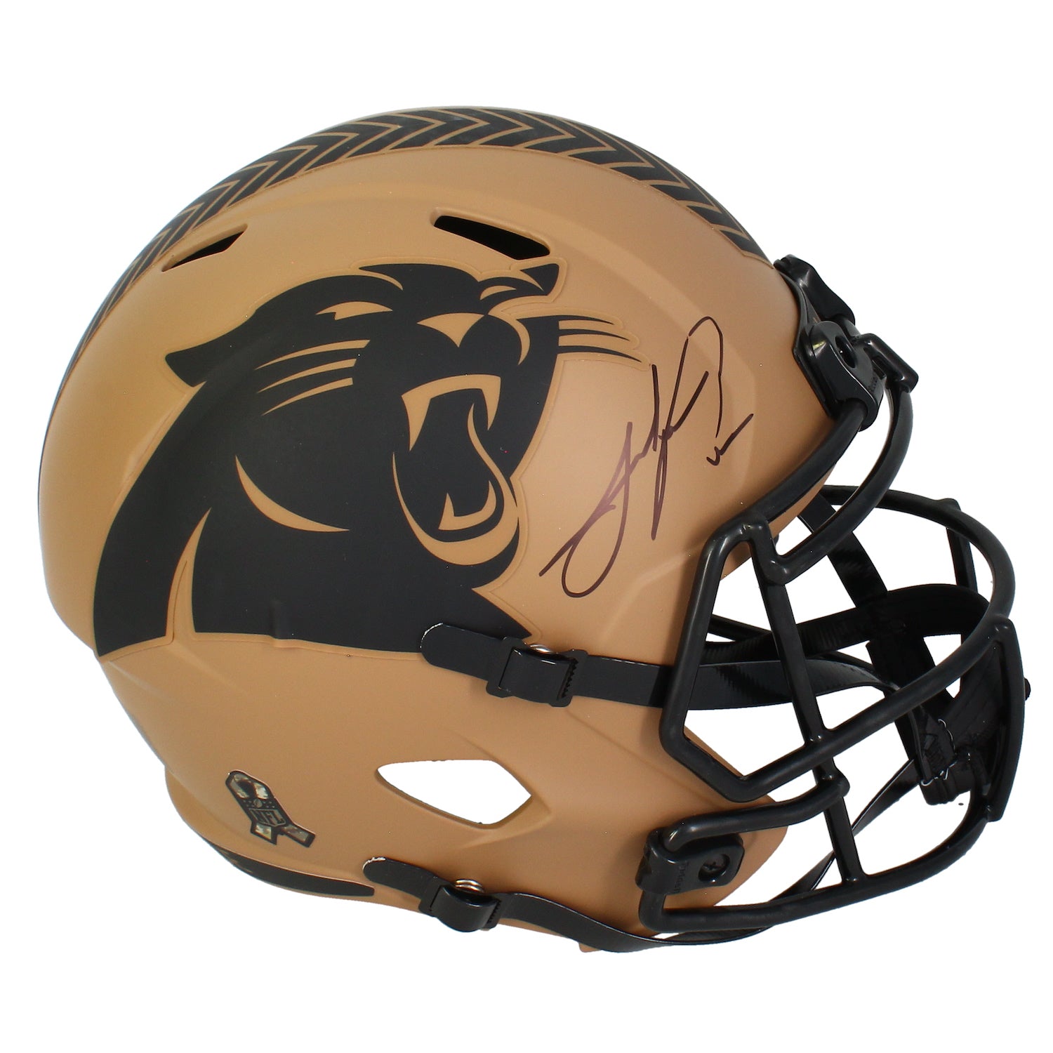 Julius Peppers Autographed Carolina Panthers STS Full Size Speed Helmet Beckett