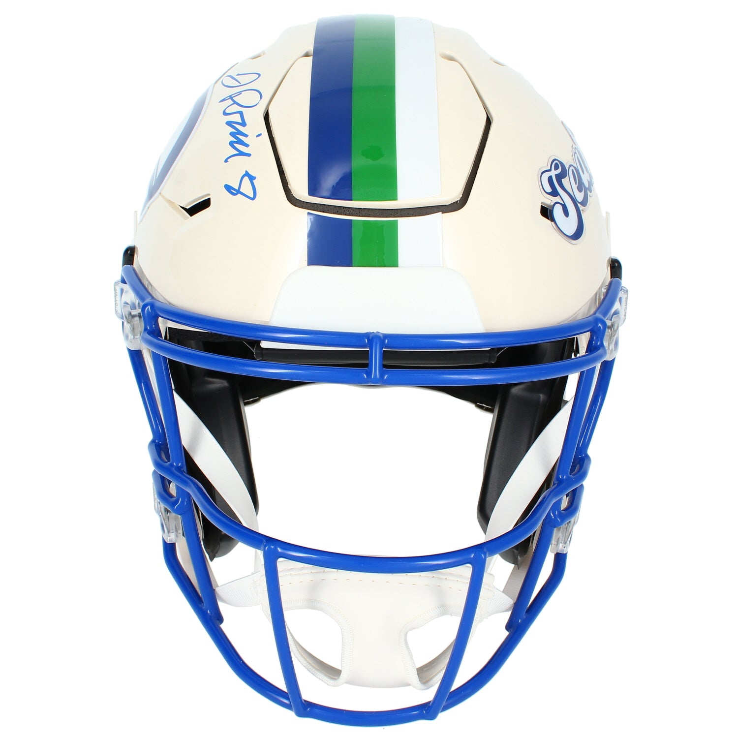 Jadarian Price Autographed Seattle Seahawks Green RETRO Speedflex Authentic Helmet Beckett