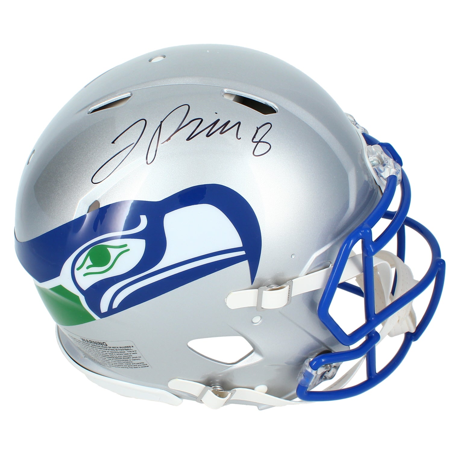 Jadarian Price Autographed Seattle Seahawks 1983-01 Throwback Speed Authentic Helmet Beckett