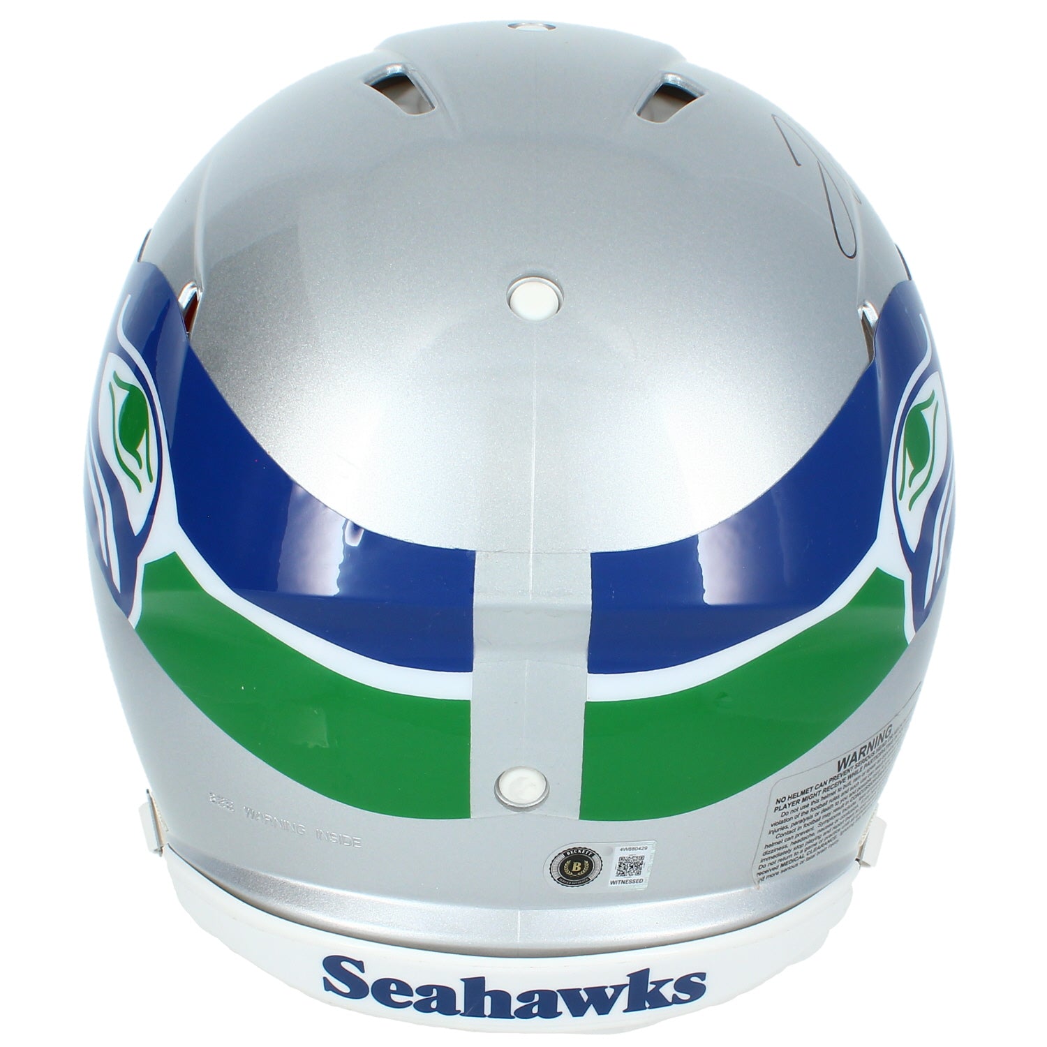 Jadarian Price Autographed Seattle Seahawks 1983-01 Throwback Speed Authentic Helmet Beckett