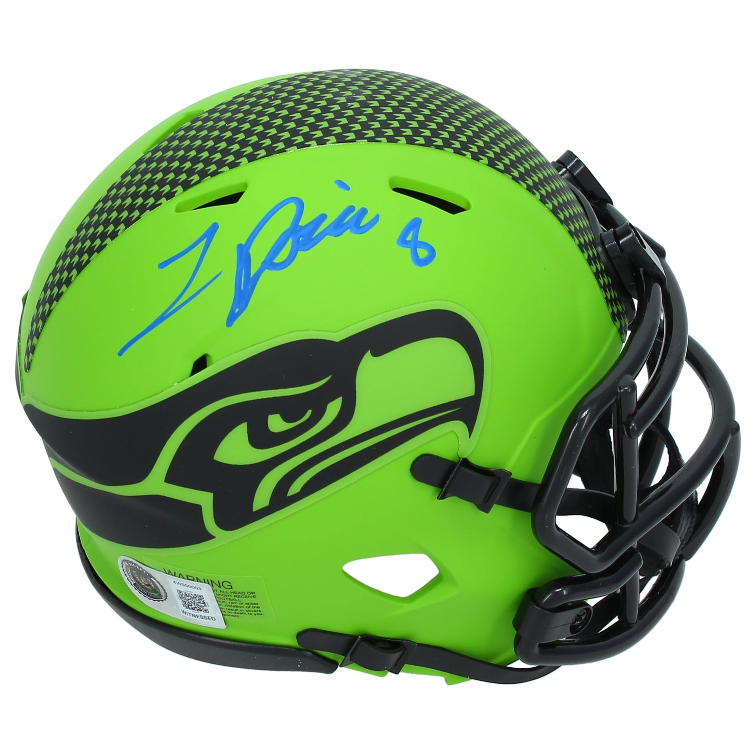 Jadarian Price Autographed Seattle Seahawks RAVE Speed Mini Helmet Beckett
