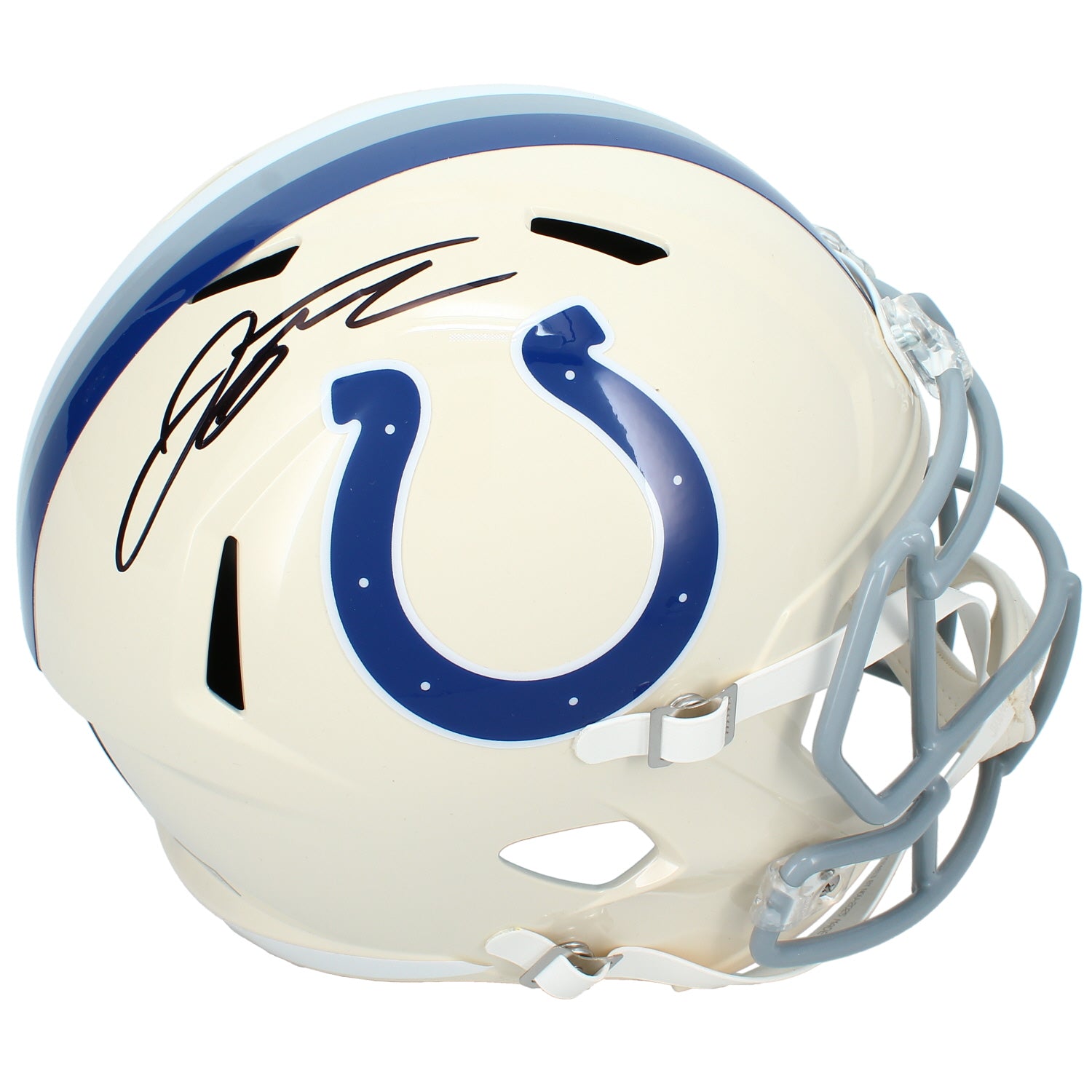 Jonathan Taylor Autographed Indianapolis Colts RETRO Speed Full Size Helmet Beckett