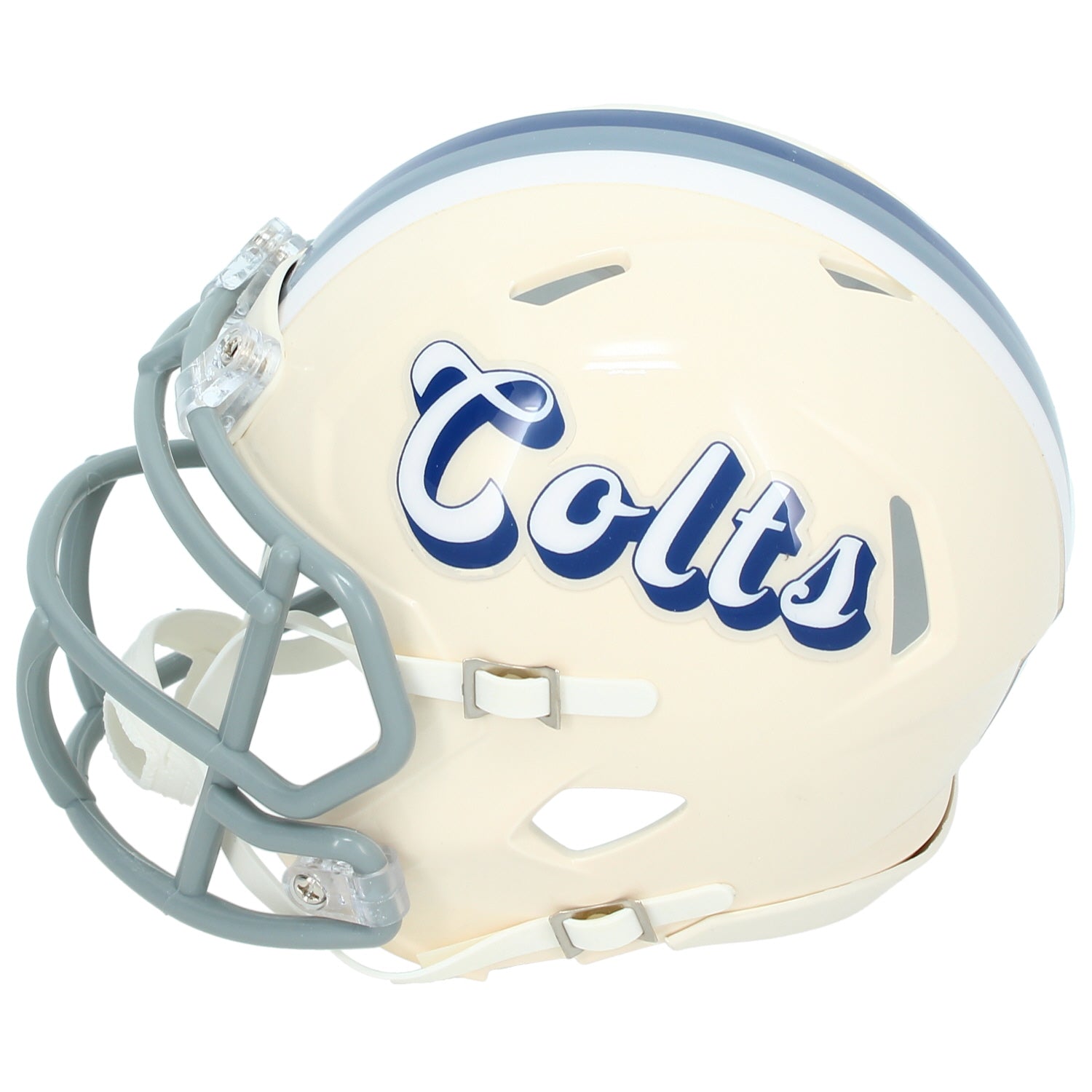 Jonathan Taylor Autographed Indianapolis Colts RETRO Speed Mini Helmet Beckett