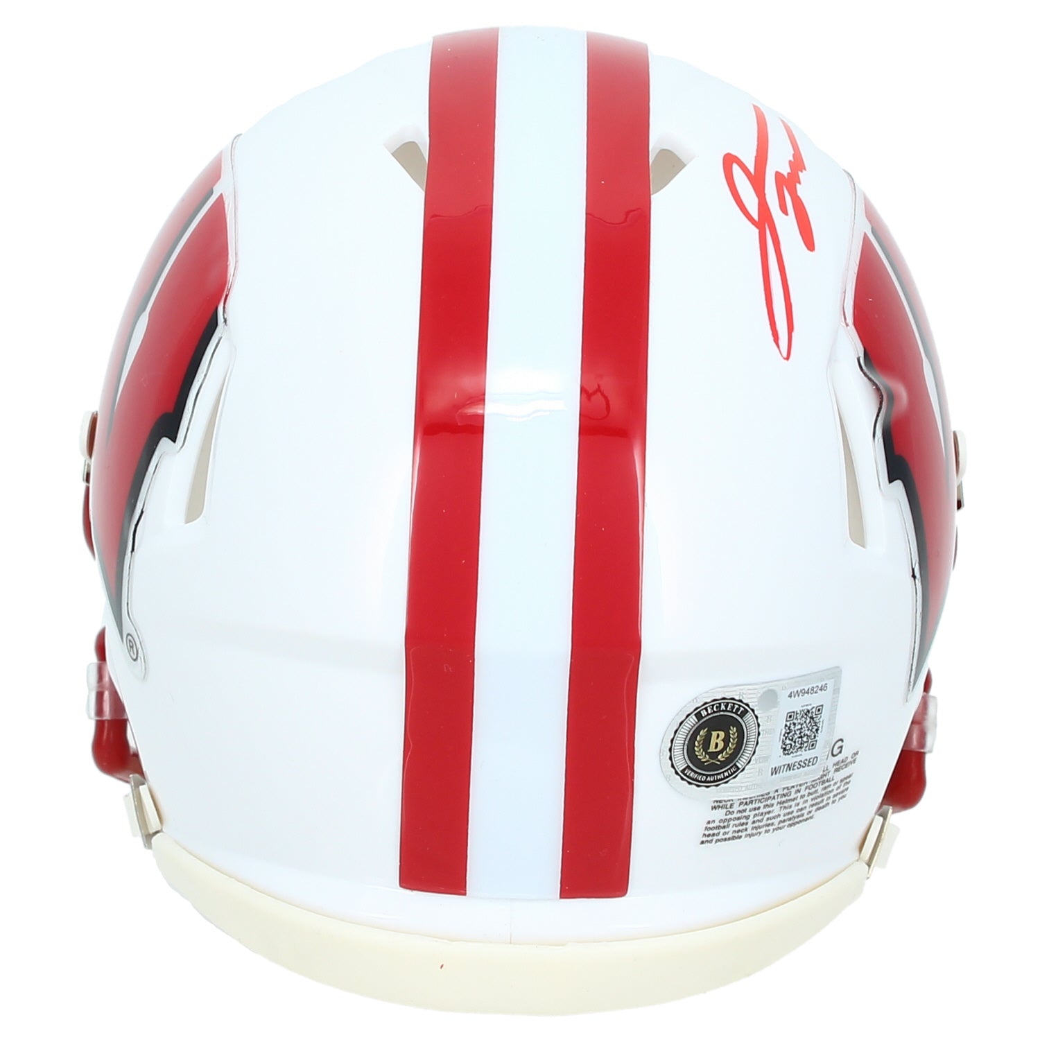 Jonathan Taylor Autographed Wisconsin Badgers Speed Mini Helmet Beckett