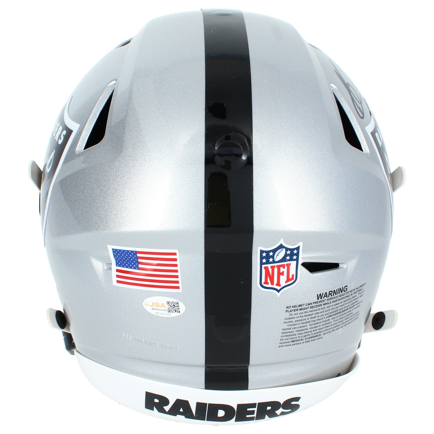 Bo Jackson Autographed Oakland Raiders Speedflex Authentic Helmet JSA Witnessed