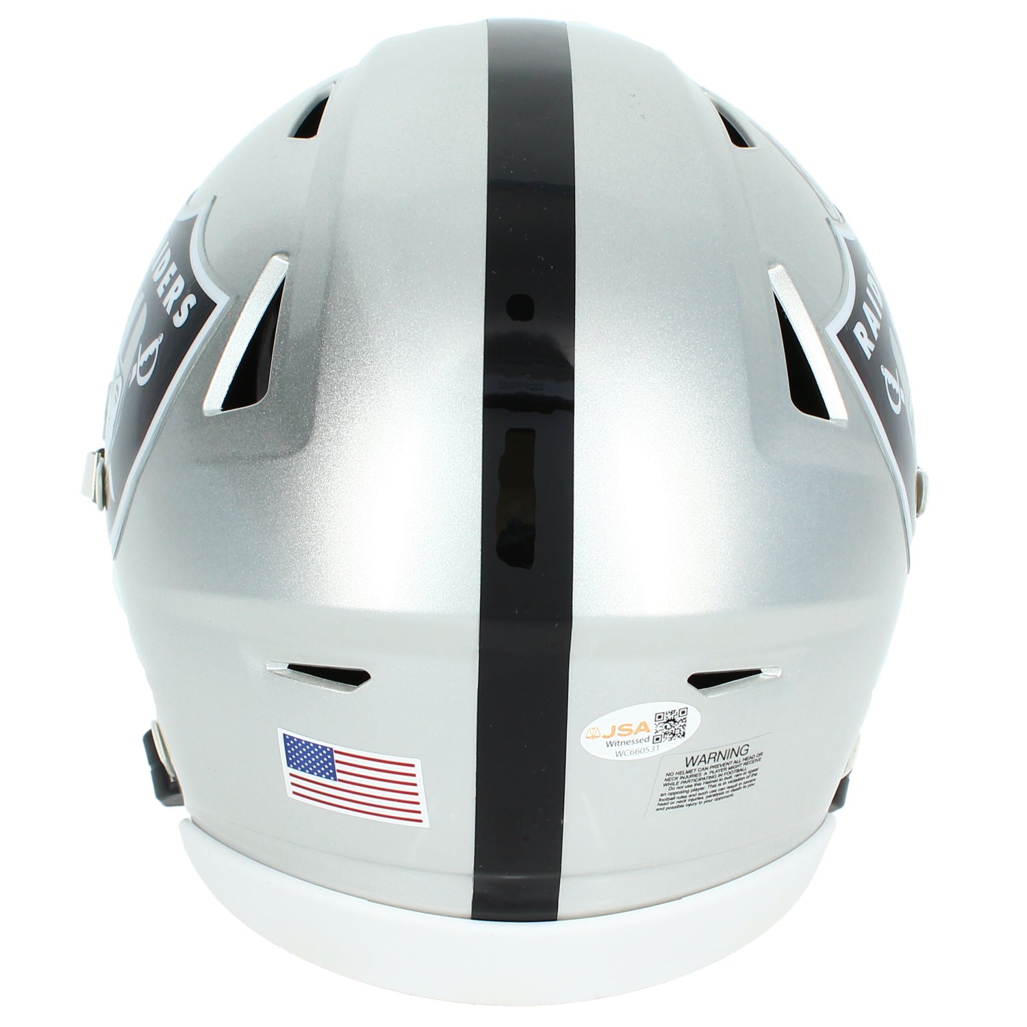 Bo Jackson Autographed Oakland Raiders Midi Speedflex Helmet JSA Witnessed