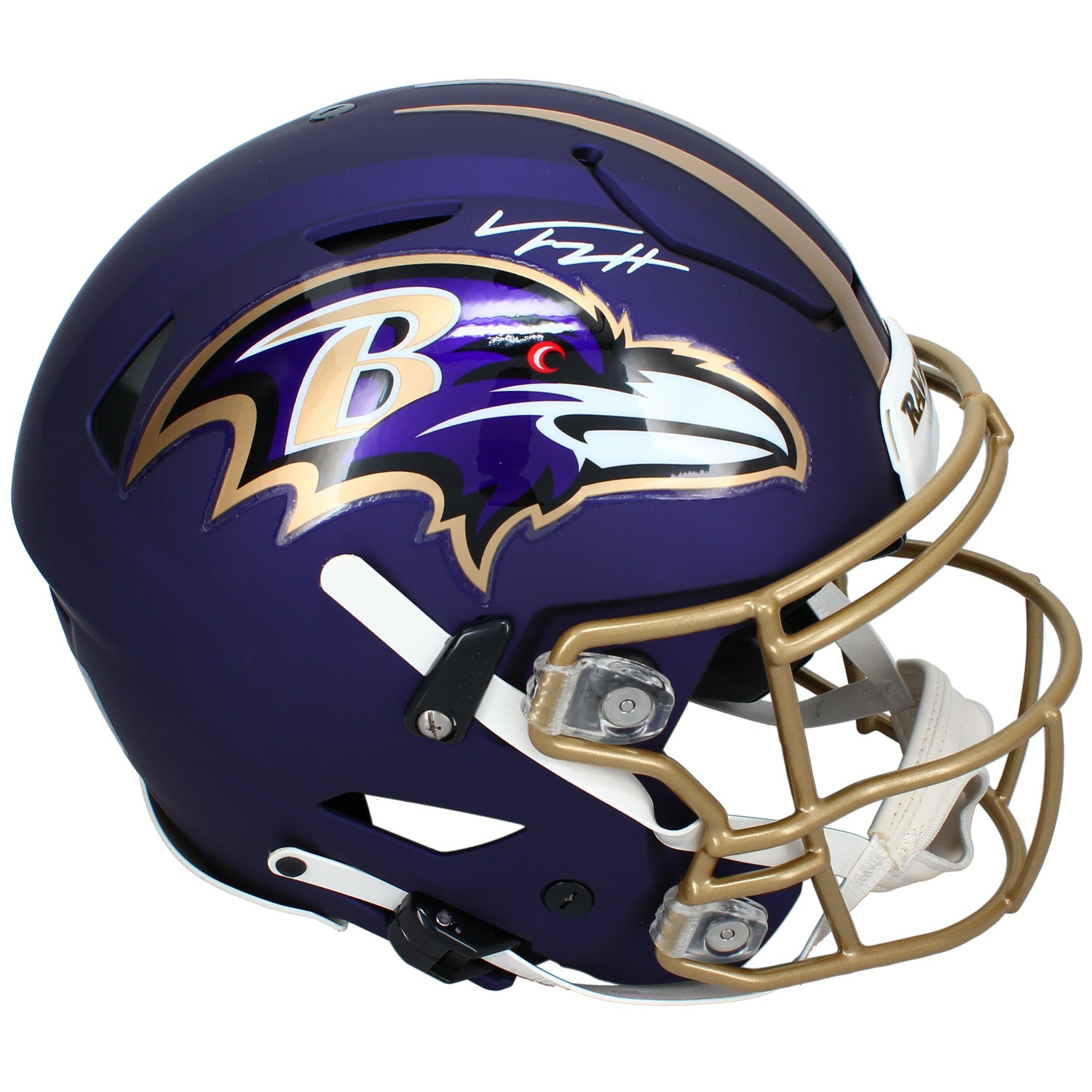 Trey Hendrickson Autographed Baltimore Ravens Purple 2026 Alternate SpeedFlex Authentic Helmet JSA