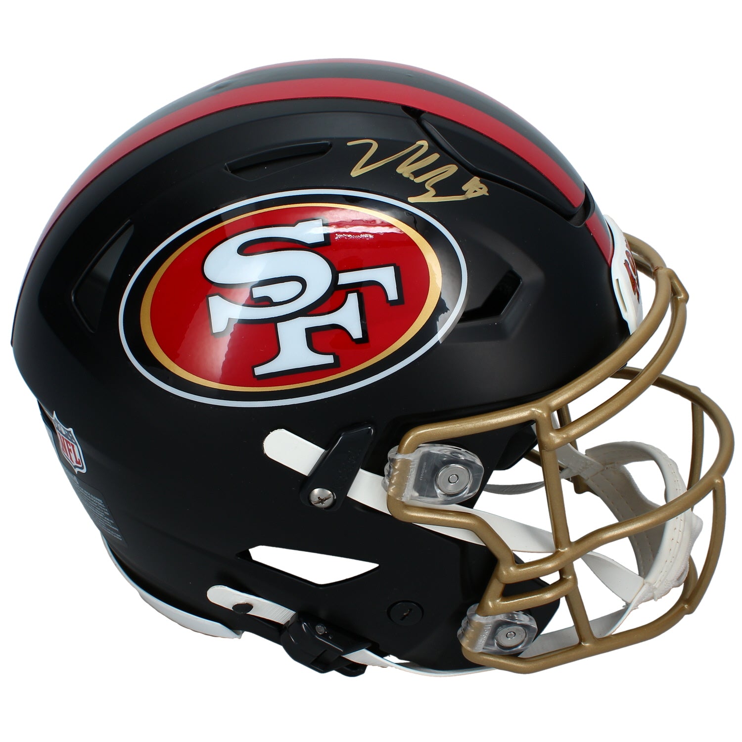 Nick Bosa Autographed San Francisco 49ers Black Rivalries Speedflex Authentic Helmet Beckett