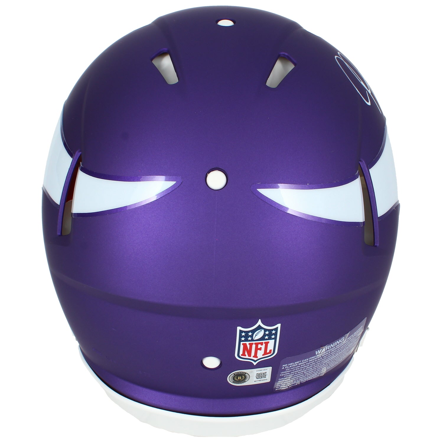 Justin Jefferson Autographed Minnesota Vikings '23 Alt Authentic Helmet Beckett