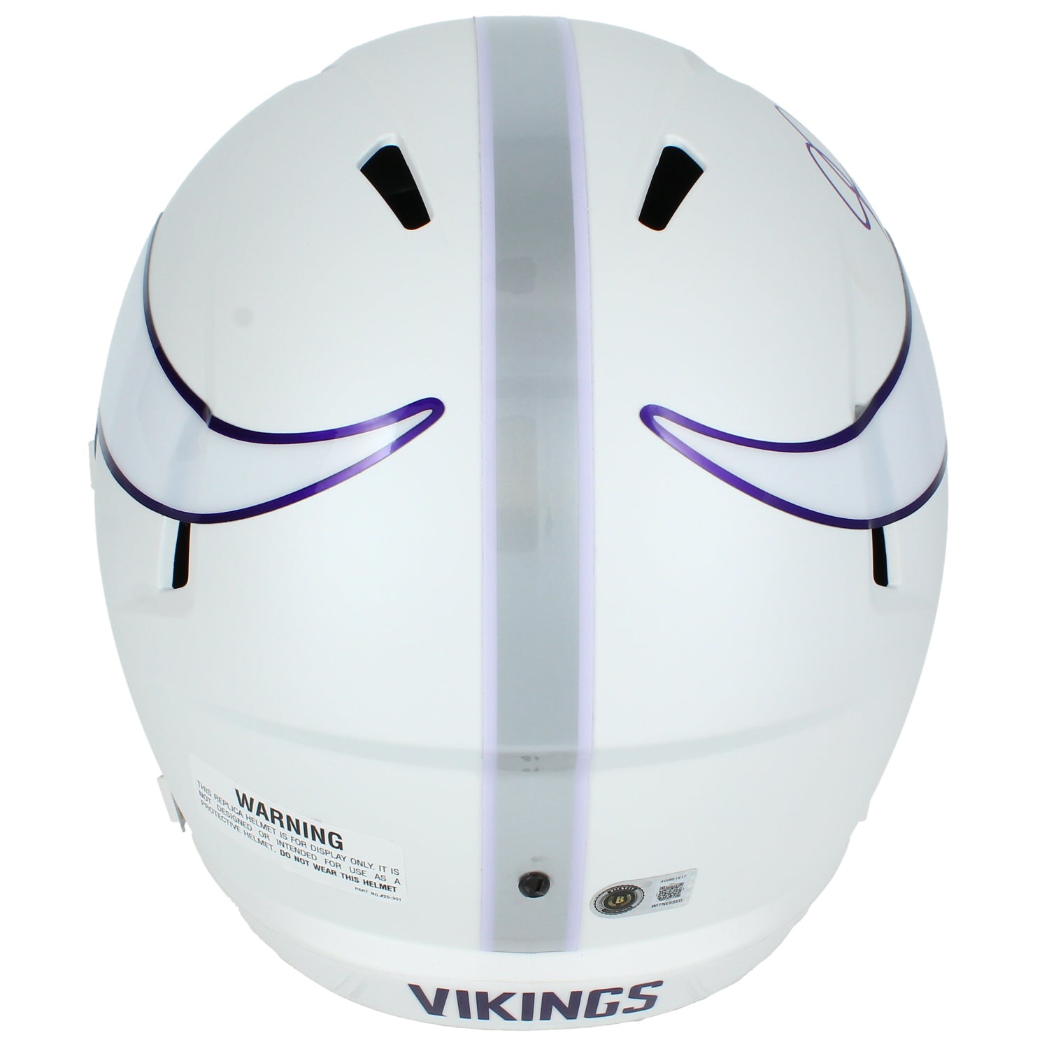 Justin Jefferson Autographed Minnesota Vikings 2023 Alternate Tribute Speed Full Size Helmet Beckett