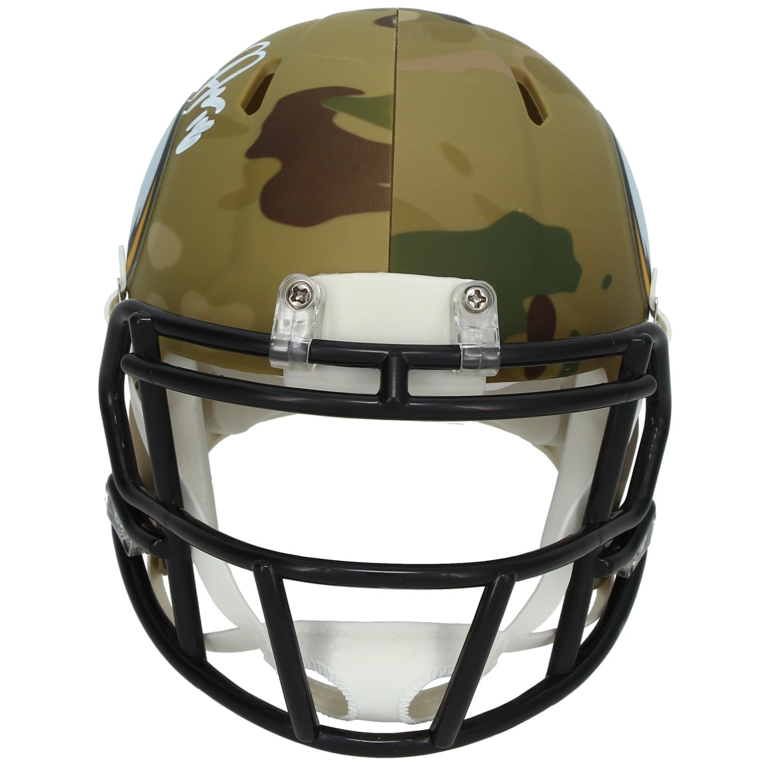 Justin Jefferson Autographed Minnesota Vikings CAMO Speed Mini Helmet Beckett