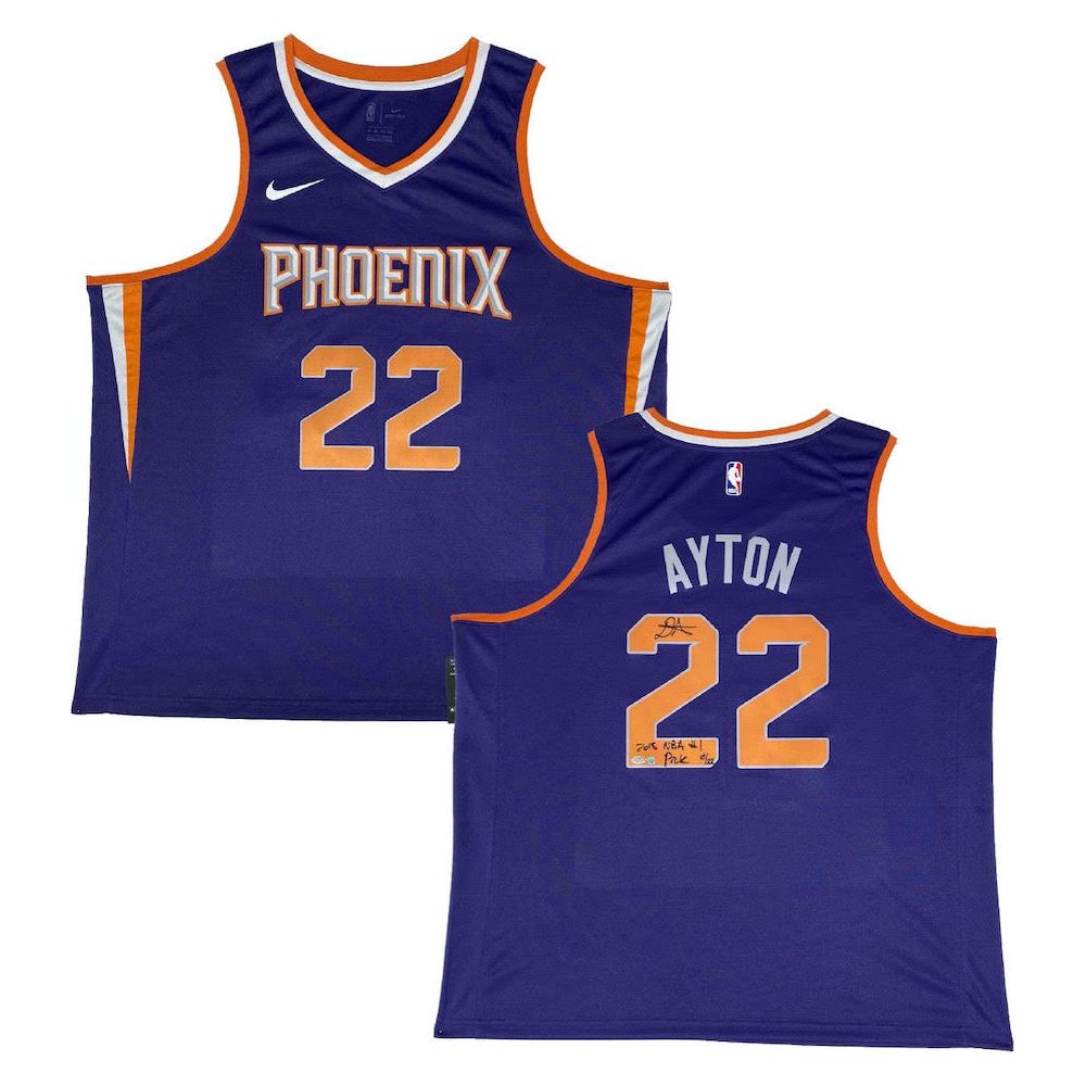 DEANDRE AYTON Autographed Phoenix Suns "2018 NBA #1 Pick" Swingman Jersey GDL LE 18/22