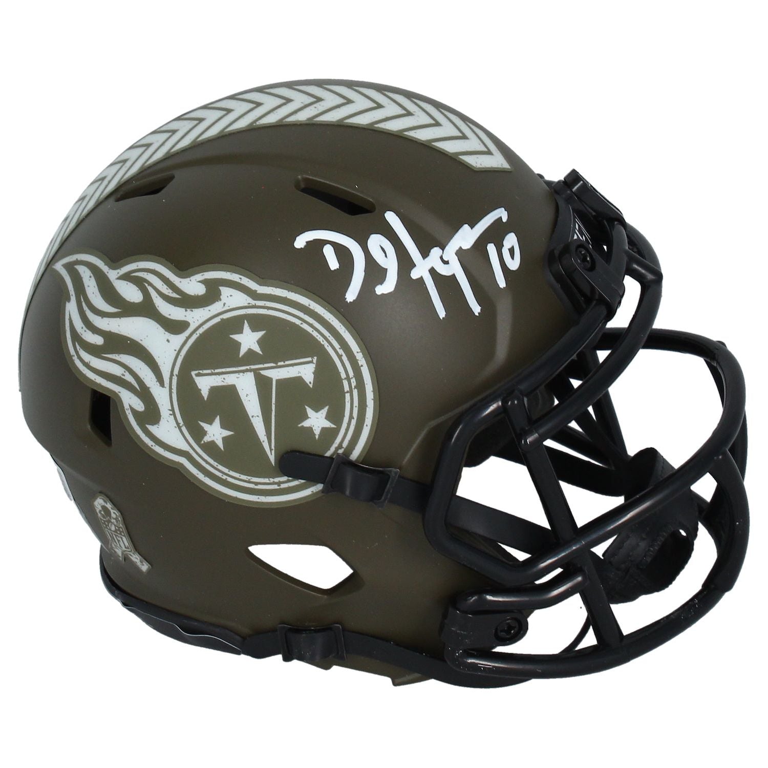 DeAndre Hopkins Autographed Tennessee Titans STS Mini Speed Helmet Beckett