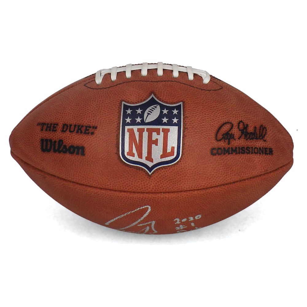 Joe Burrow Autographed Bengals "2020 #1 Pick" Duke Logo Football Fanatics