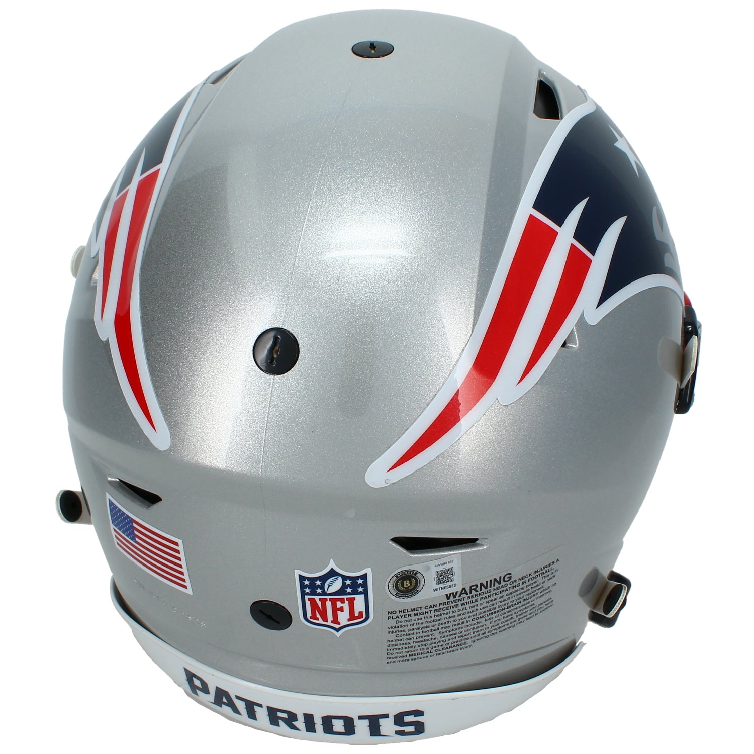 Randy Moss Autographed New England Patriots SpeedFlex Authentic Helmet Beckett