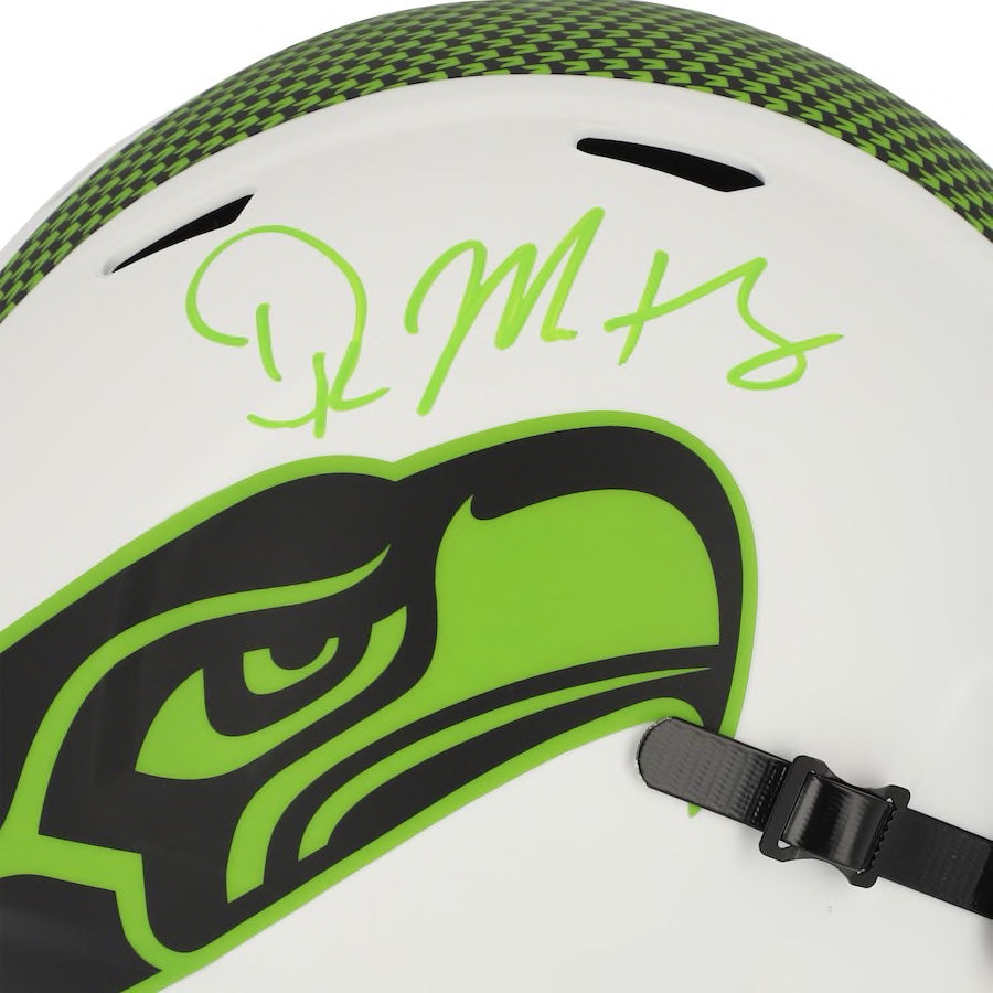 DK METCALF Autographed Seattle Seahawks Speed Lunar Eclipse Helmet FANATICS