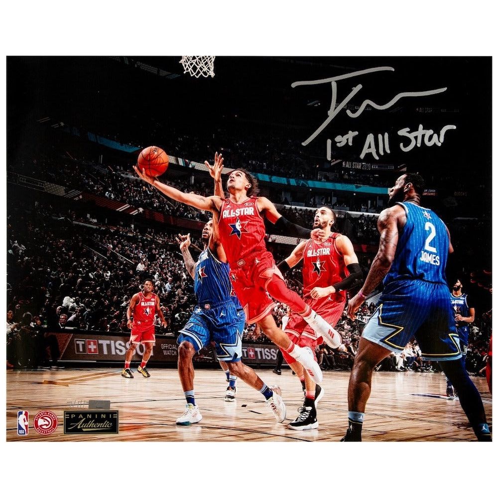 TRAE YOUNG Autographed Inscribed "1st All Star" 16" x 20" Photo PANINI LE 1/111