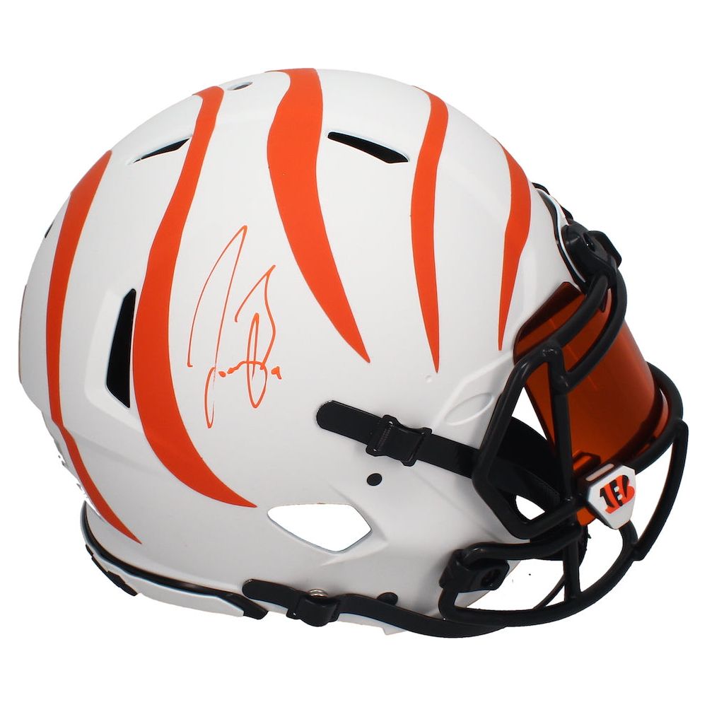Joe Burrow Autographed Bengals Lunar Speed Authentic Helmet w/ Visor Fanatics