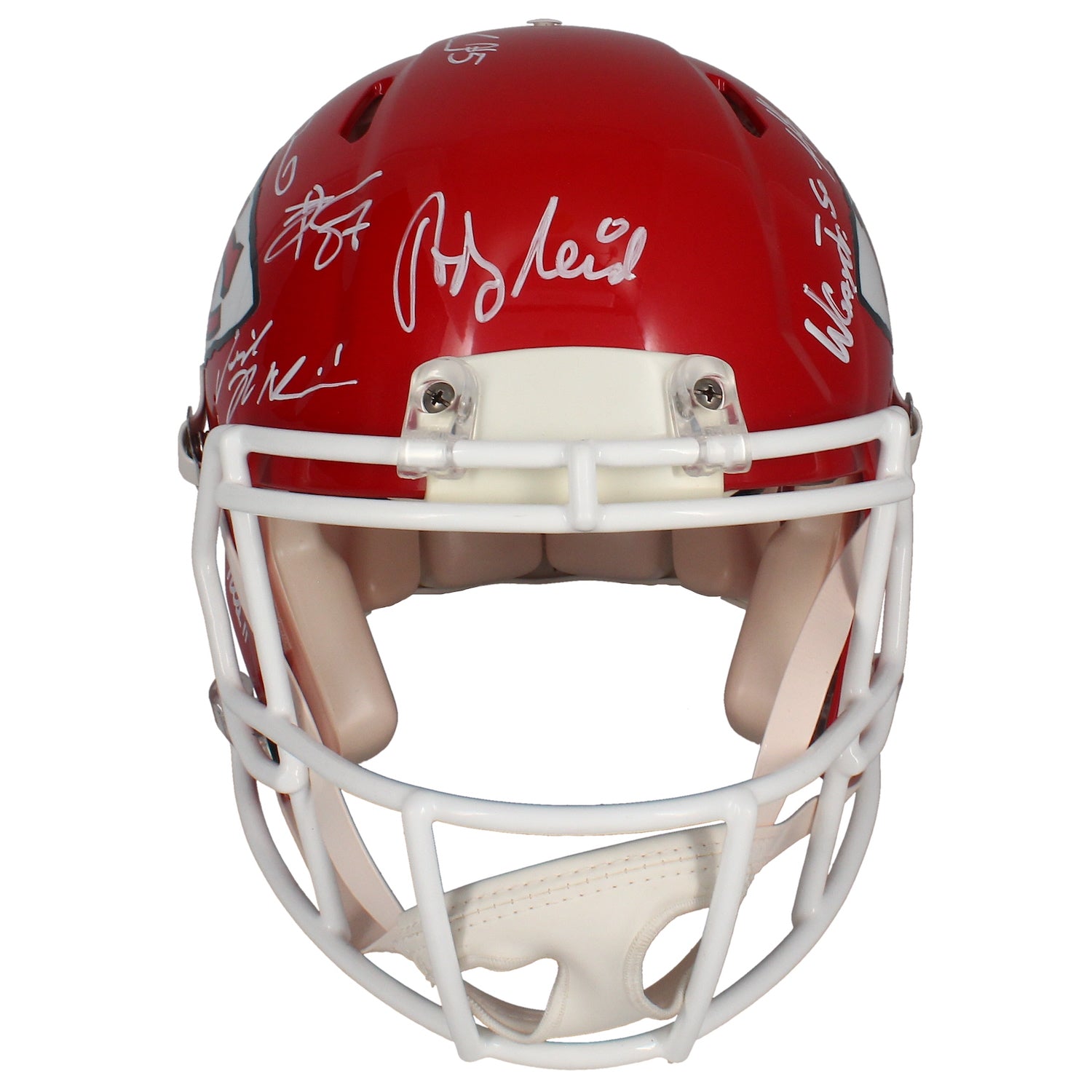 Kansas City Chiefs SB 57 Team Signed Helmet Mahomes, Kelce, Reid + 23 Beckett