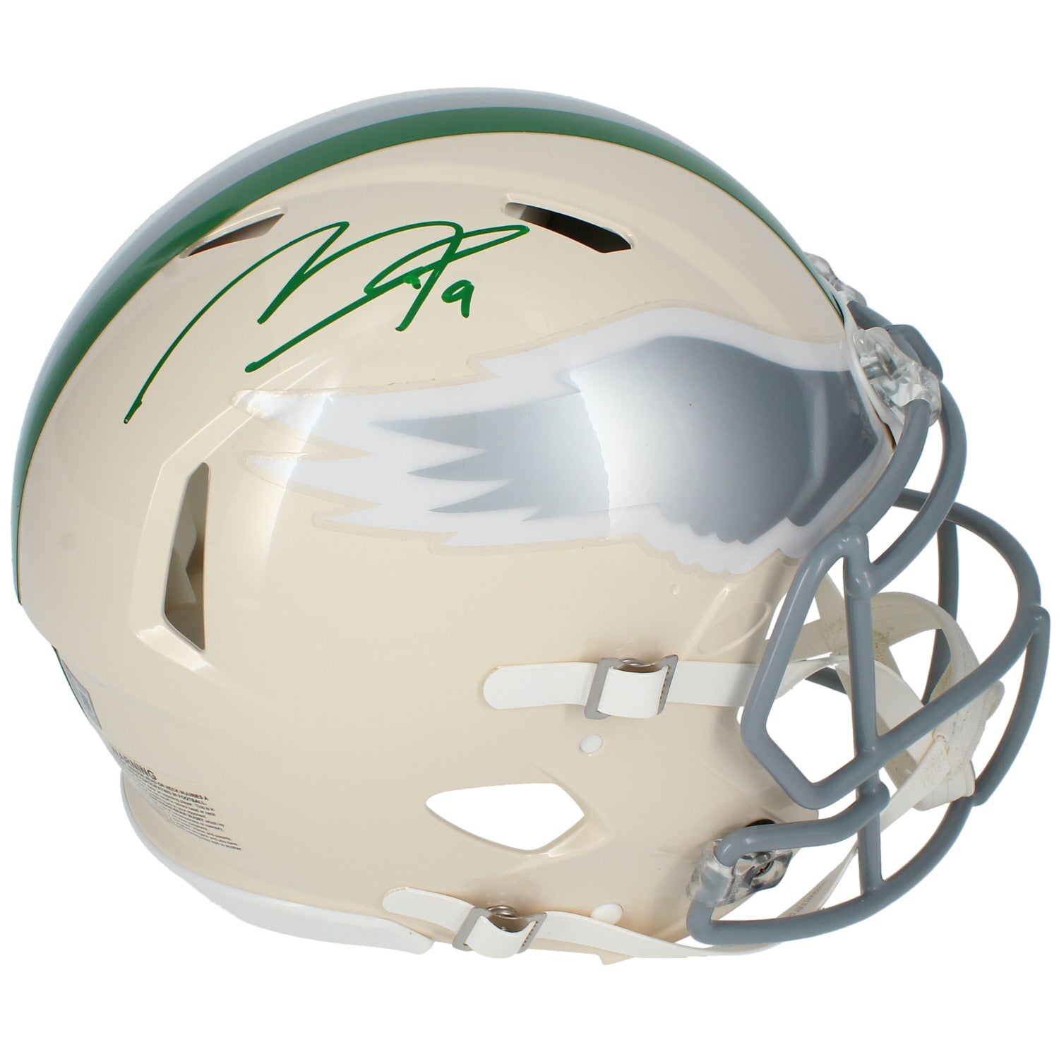 Makai Lemon Autographed Philadelphia Eagles RETRO Speed Authentic Helmet Beckett