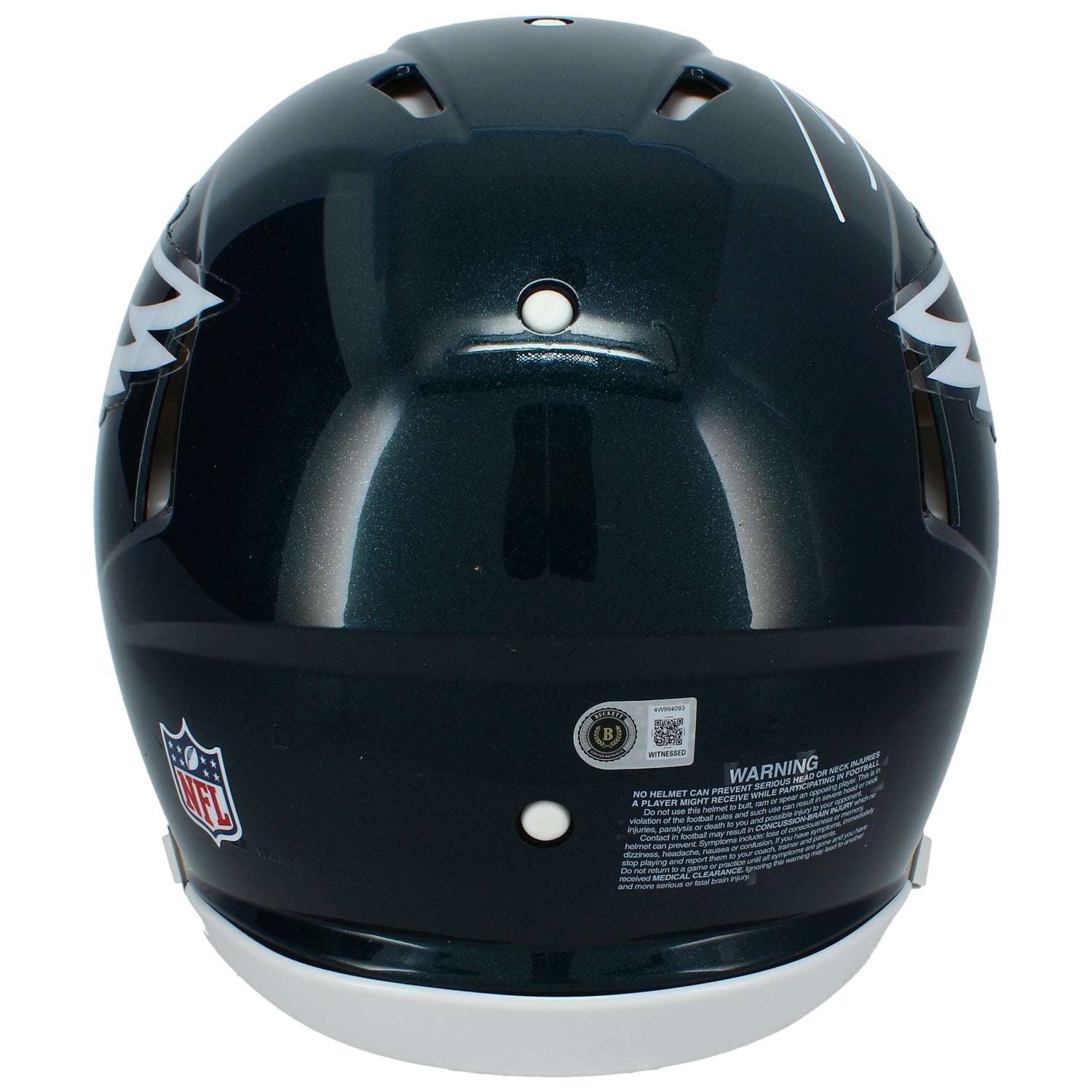 Makai Lemon Autographed Philadelphia Eagles Speed Authentic Helmet Beckett