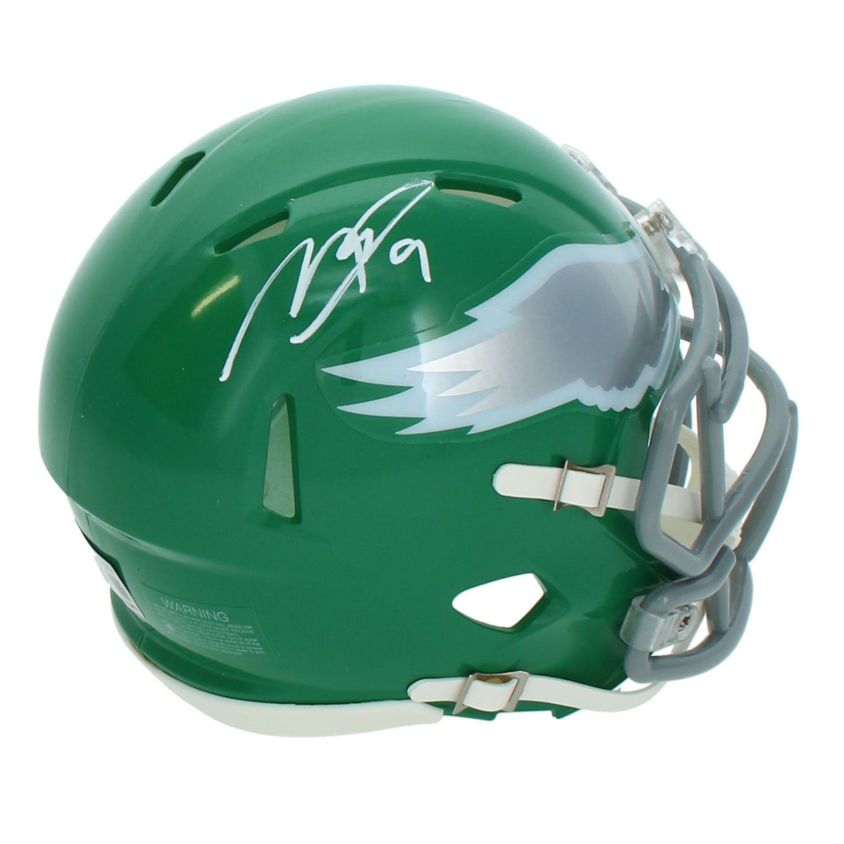 Makai Lemon Autographed Philadelphia Eagles Kelly Green 2023 Alternate Speed Mini Helmet Beckett