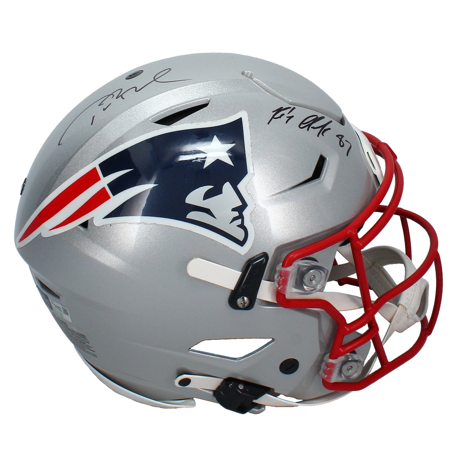 Tom Brady / Rob Gronkowski New England Patriots Autographed Authentic SpeedFlex Helmet Fanatics