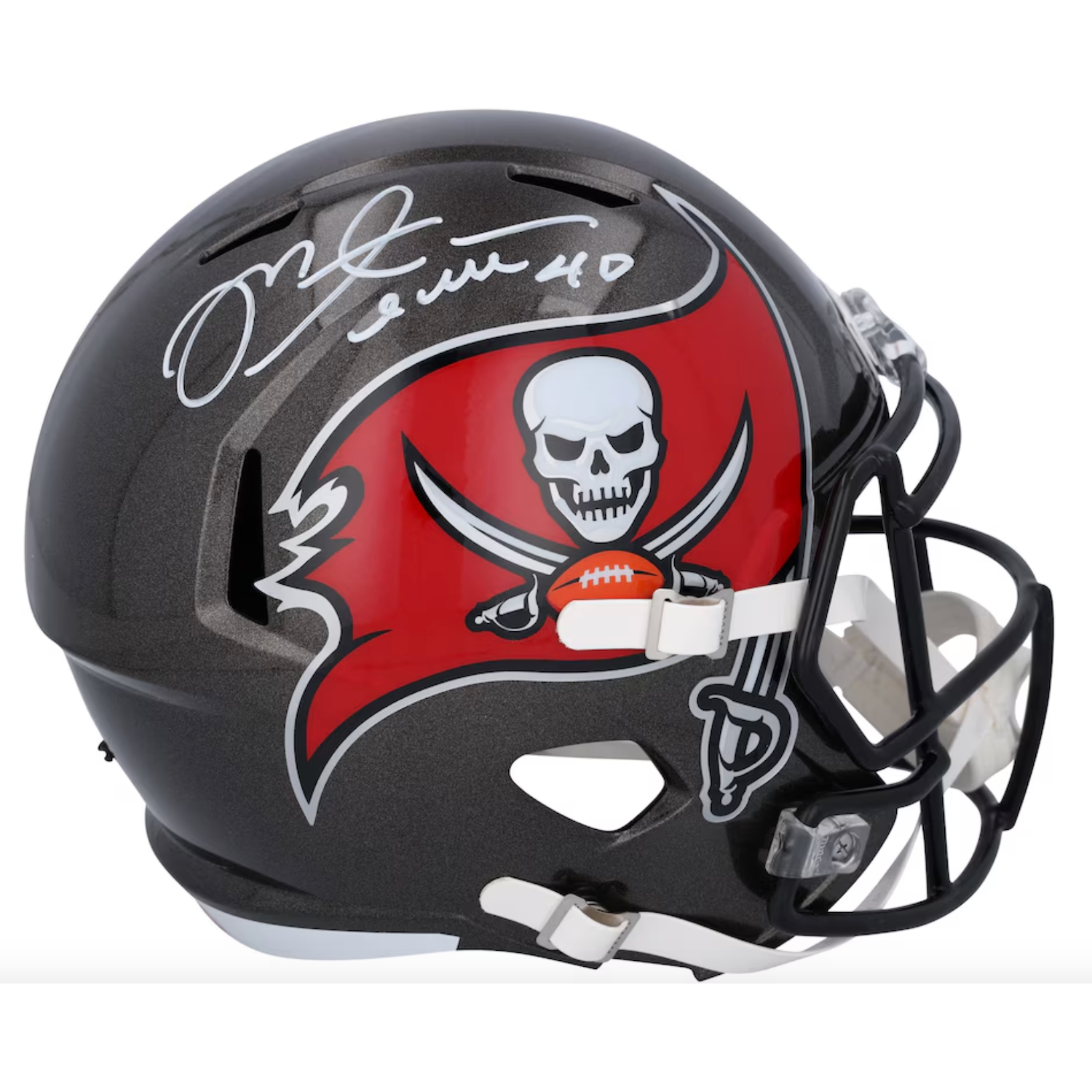 Mike Alstott Autographed Tampa Bay Buccaneers Full Size Speed Helmet Fanatics