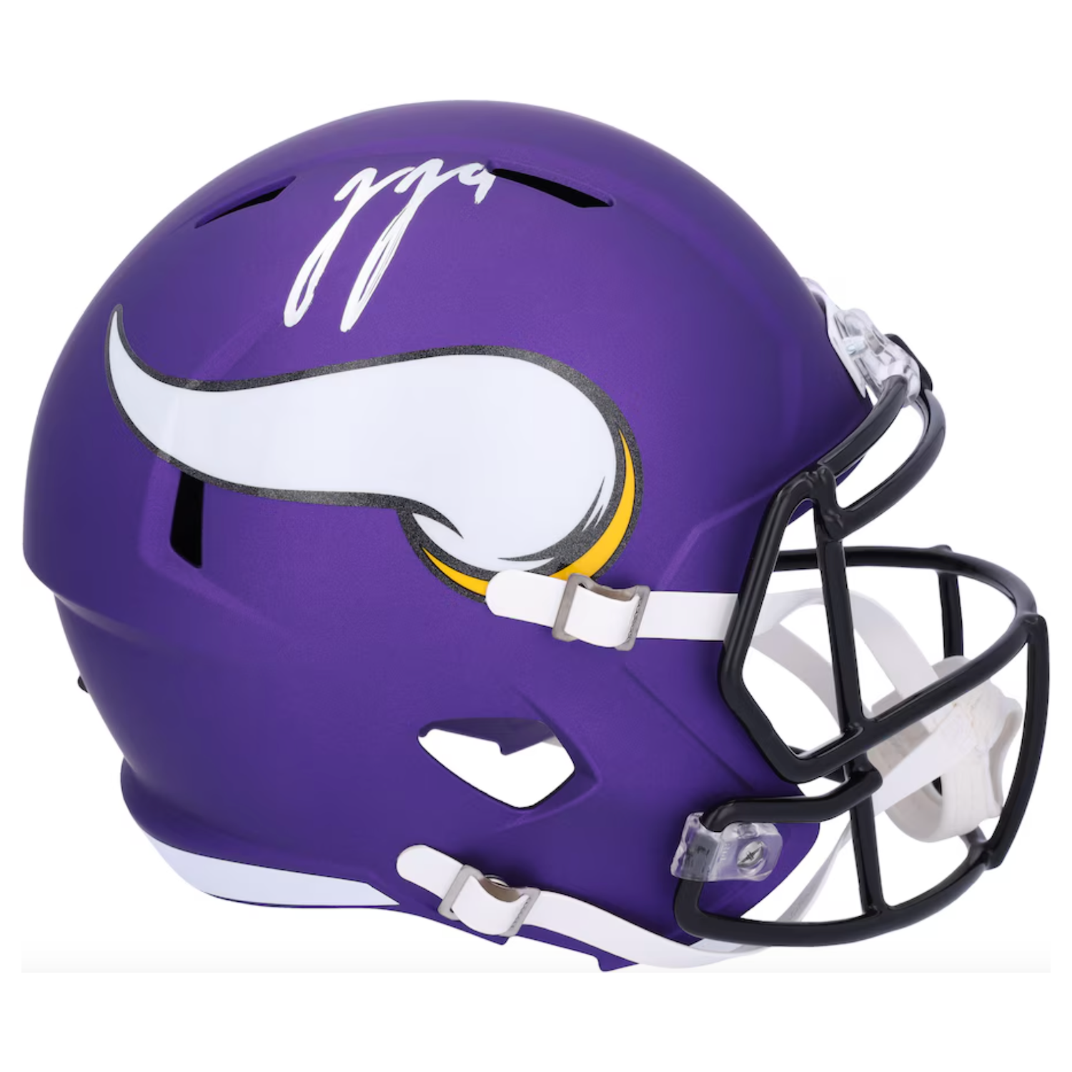 J.J. McCarthy Autographed Minnesota Vikings Full Size Speed Helmet Fanatics