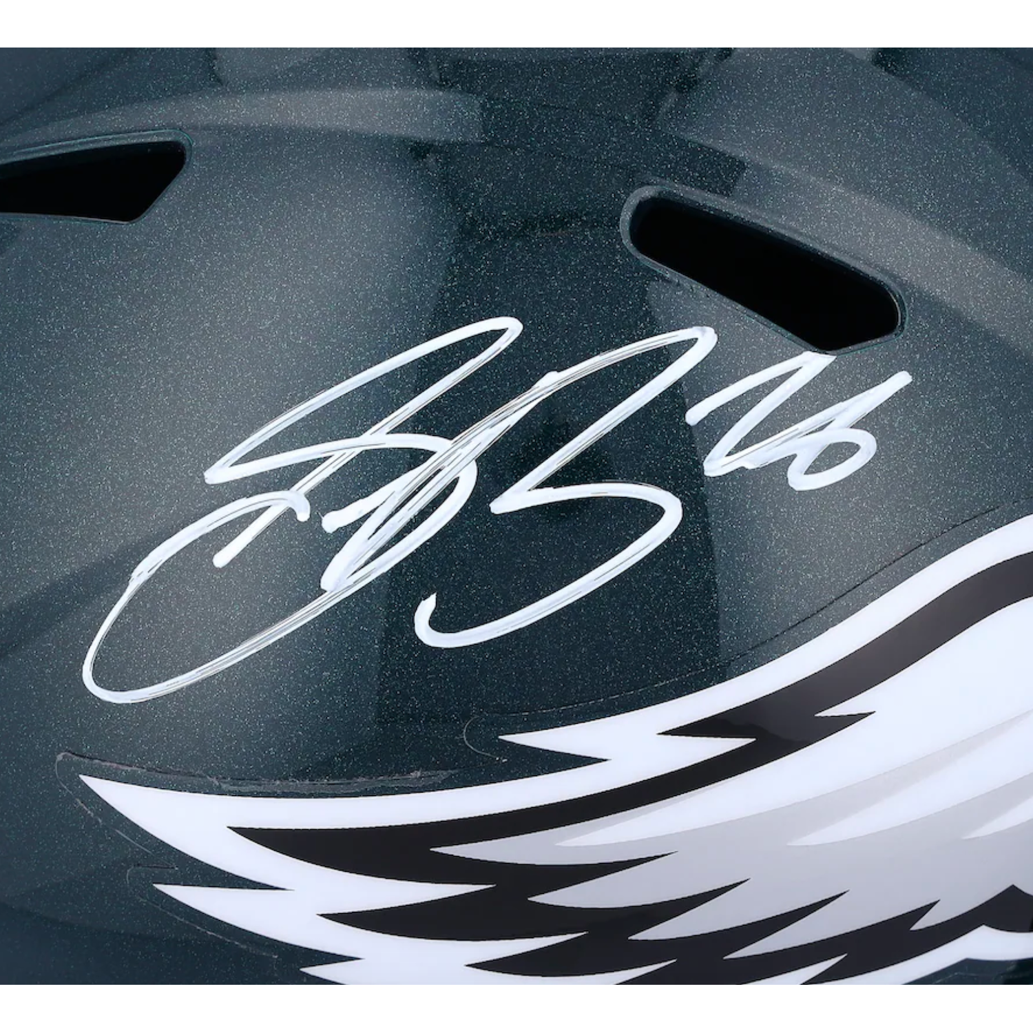 Saquon Barkley Autographed Philadelphia Eagles Full Size Speed Helmet Fanatics