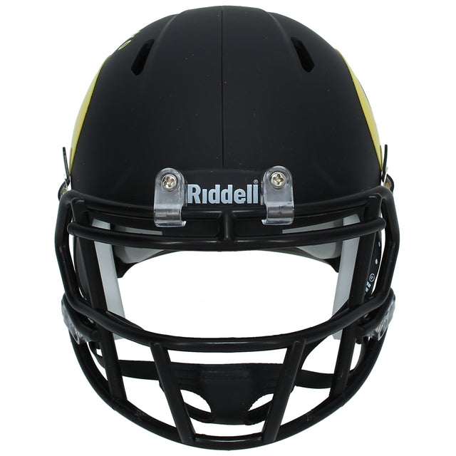Christian Gonzalez Autographed Oregon Ducks Speed Black Matte Mini Helmet Beckett